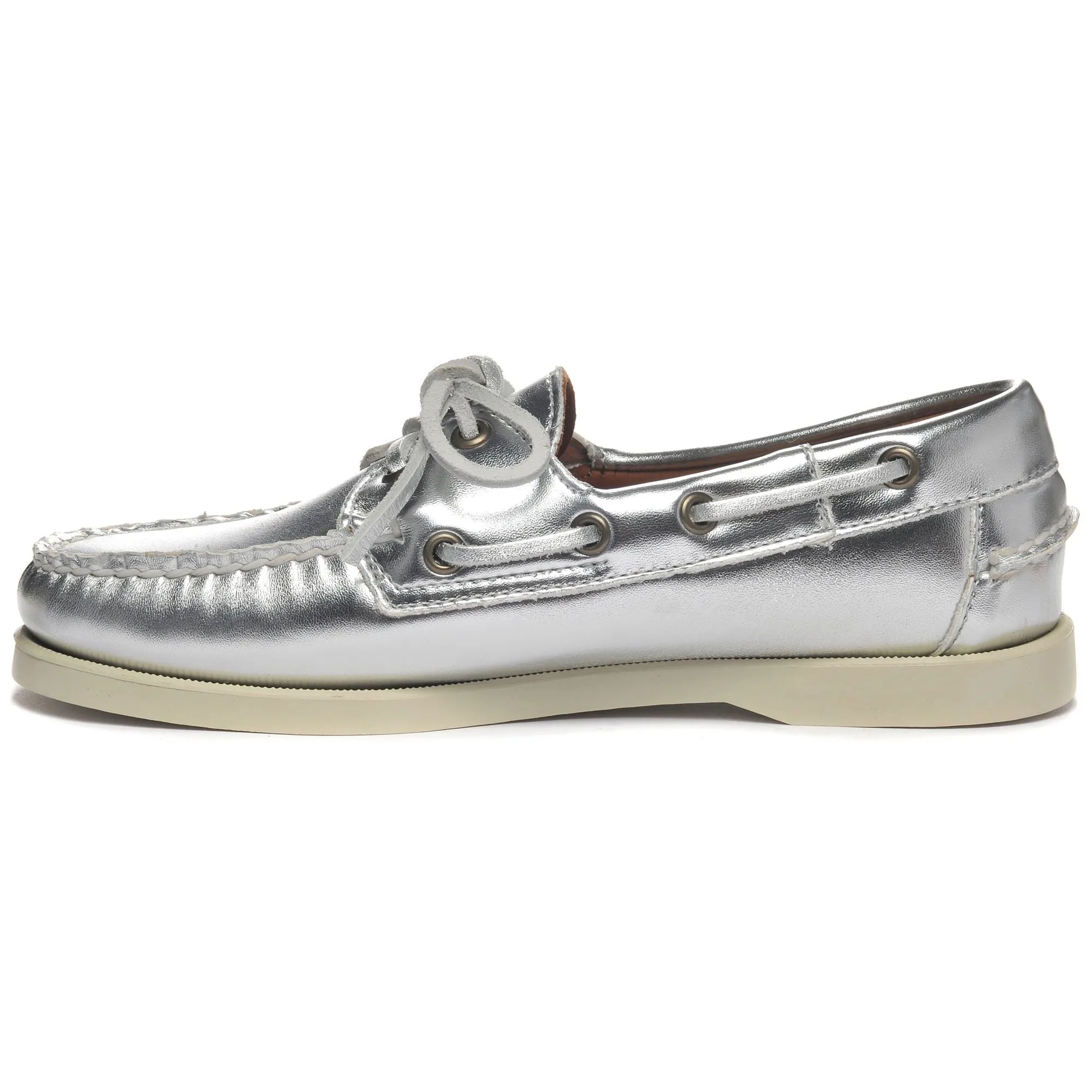 DOCKSIDES PORTLAND MET WOMAN - Docksides - Mocassin - Woman - SILVER sold by Sebago product image thumbnail 3