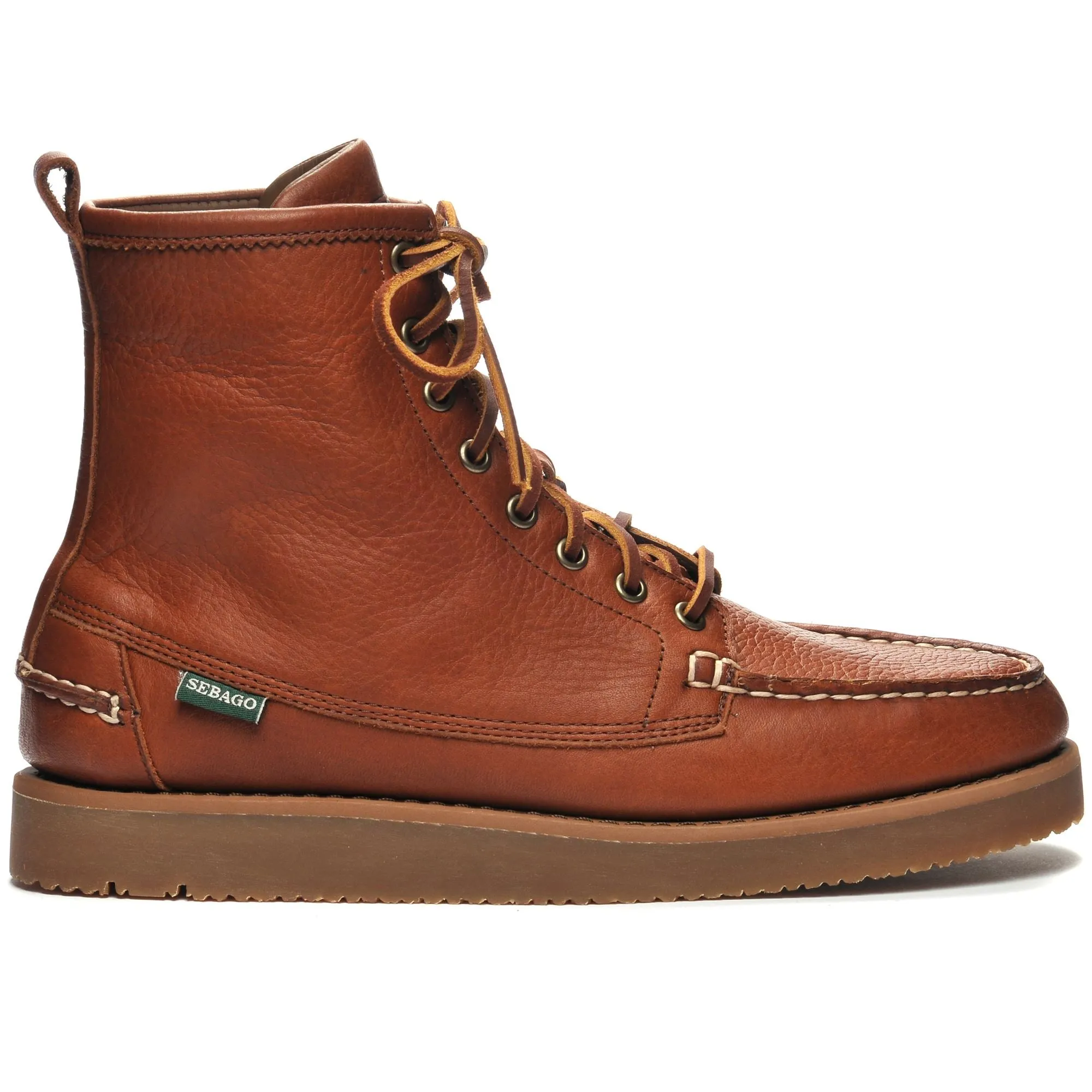 MOOSE GUM - Moc - Mid Cut - Man - BROWN BRUNETTE sold by Sebago