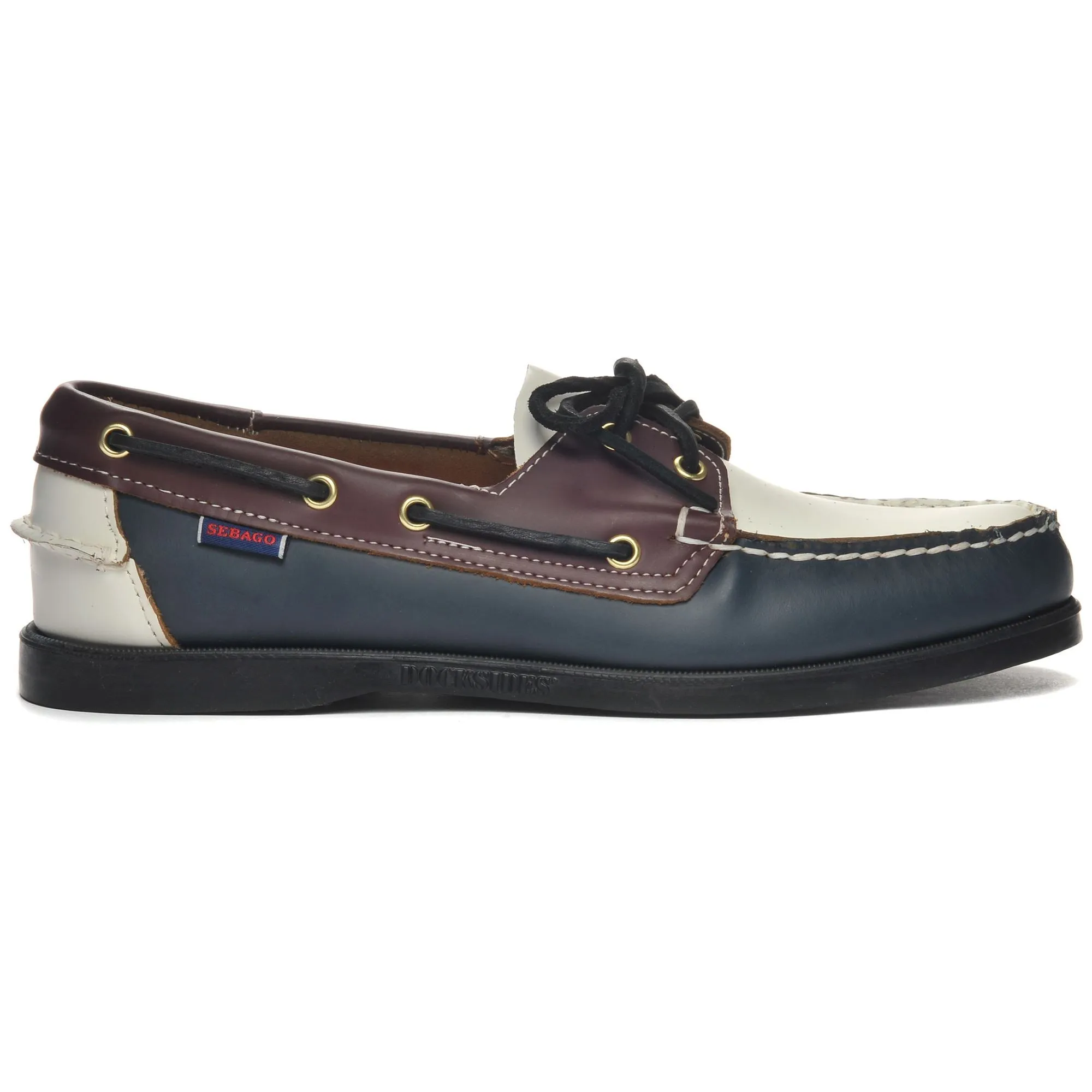 DOCKSIDES PORTLAND MOC SOFT - Docksides - Mocassin - Man - ROYAL BLUE- WHITE- GARNET- BLACK sold by Sebago