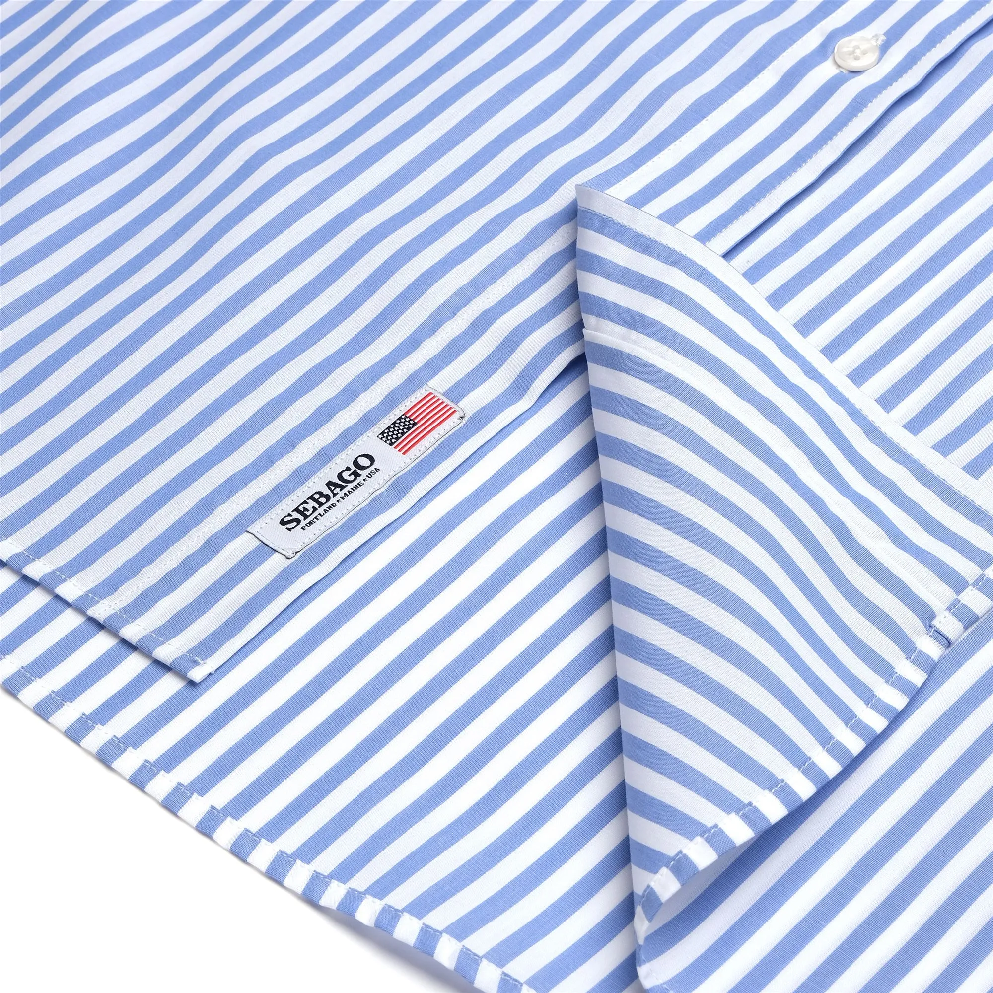 OAKLAND - Shirts - Button Down - Unisex - WHITE-BLUE NAVY sold by Sebago product image thumbnail 3