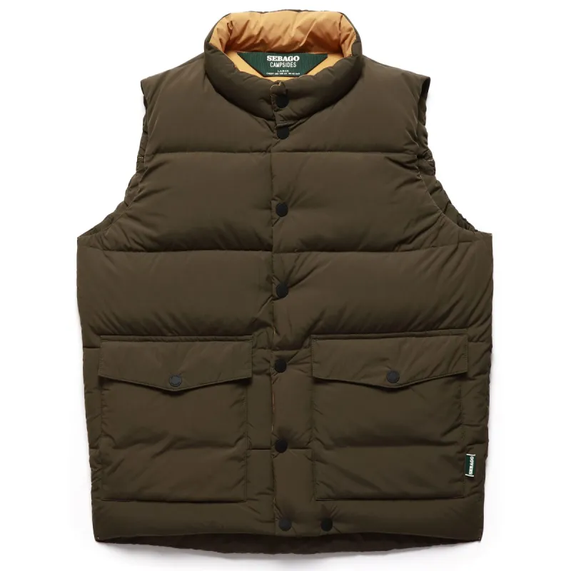 DAMARISCOTTA - Jackets - Vest - Man - GREEN MOSS-YELLOW OCHRE sold by Sebago