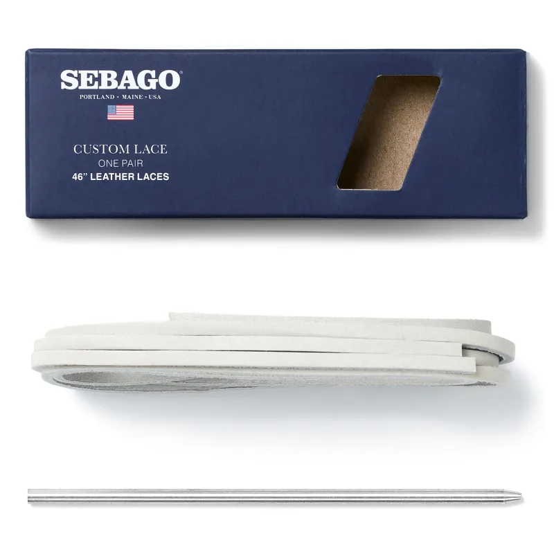 RAWHIDE SHOELACES - LACES - Laces - Unisex - WHITE sold by Sebago