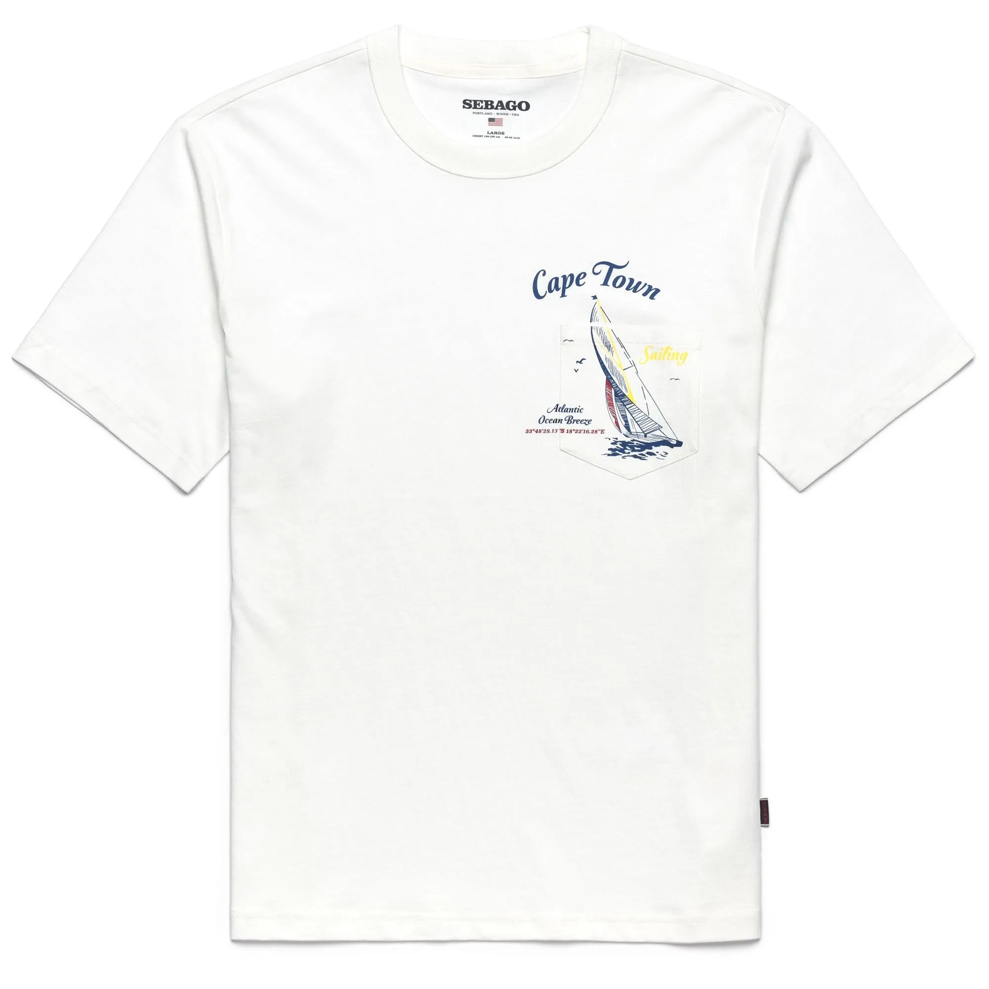 REGATTA SOUTH AFRICA T - T-Shirts & Top - T-Shirt - Unisex - REGATTA SUDAFRICA OFFWHITE sold by Sebago