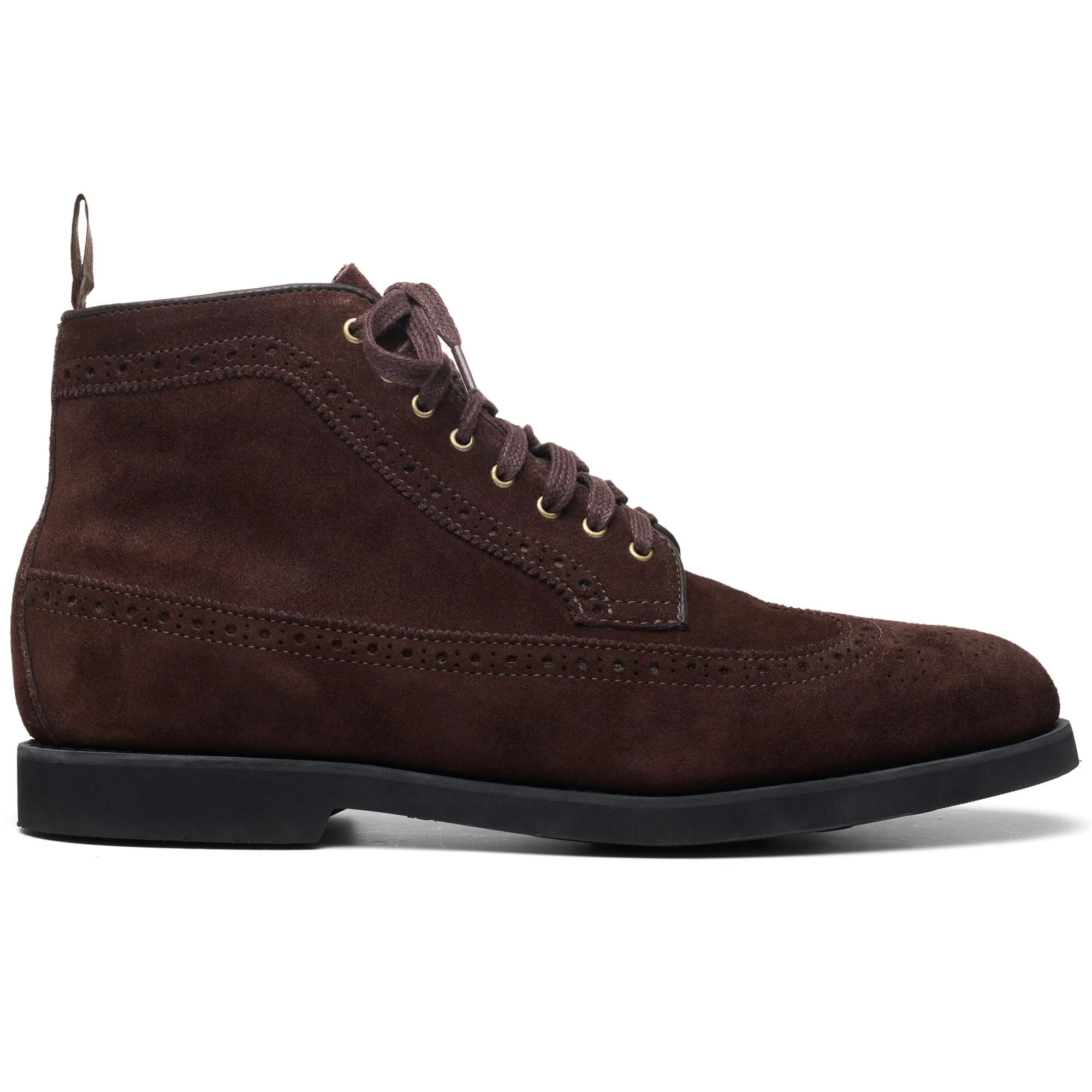 EASTON SUEDE PO - Ankle Boots - Laced - Man - DK BROWN sold by Sebago