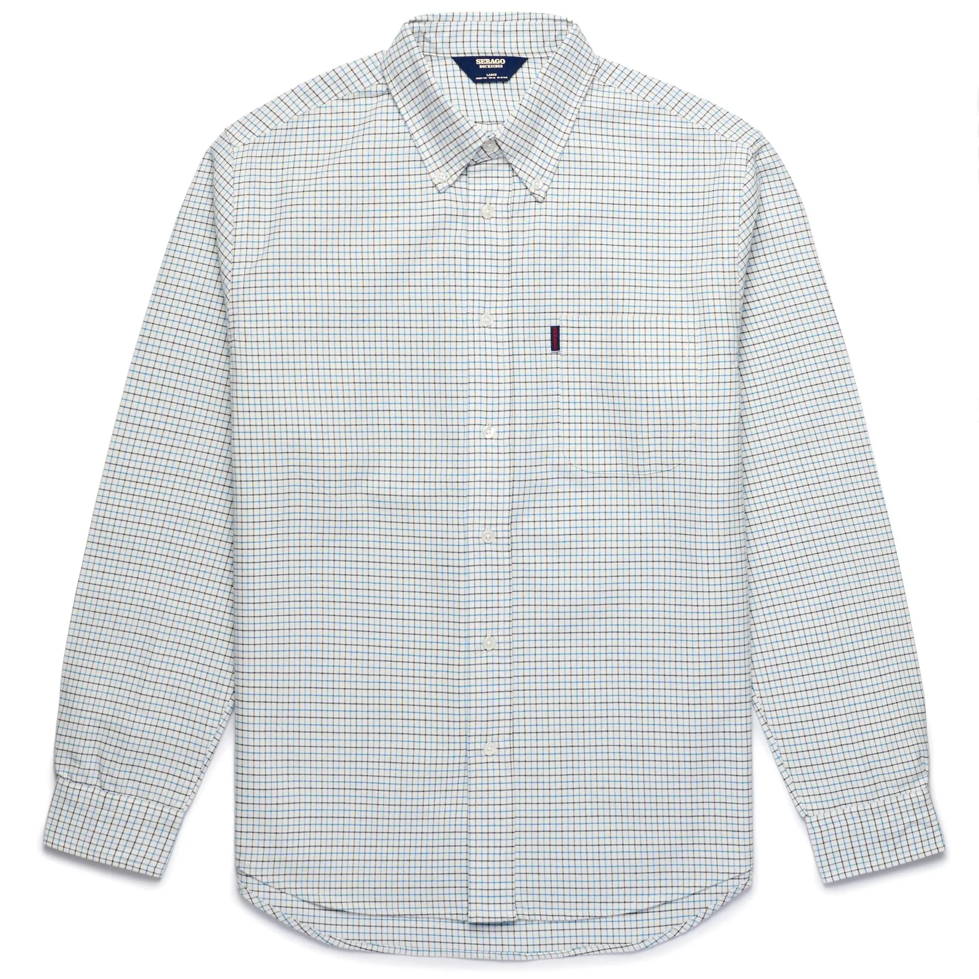 ANSON - SHIRTS - Button Down - Man - WHITE NATURAL-BLUE NAVY-BLUE sold by Sebago