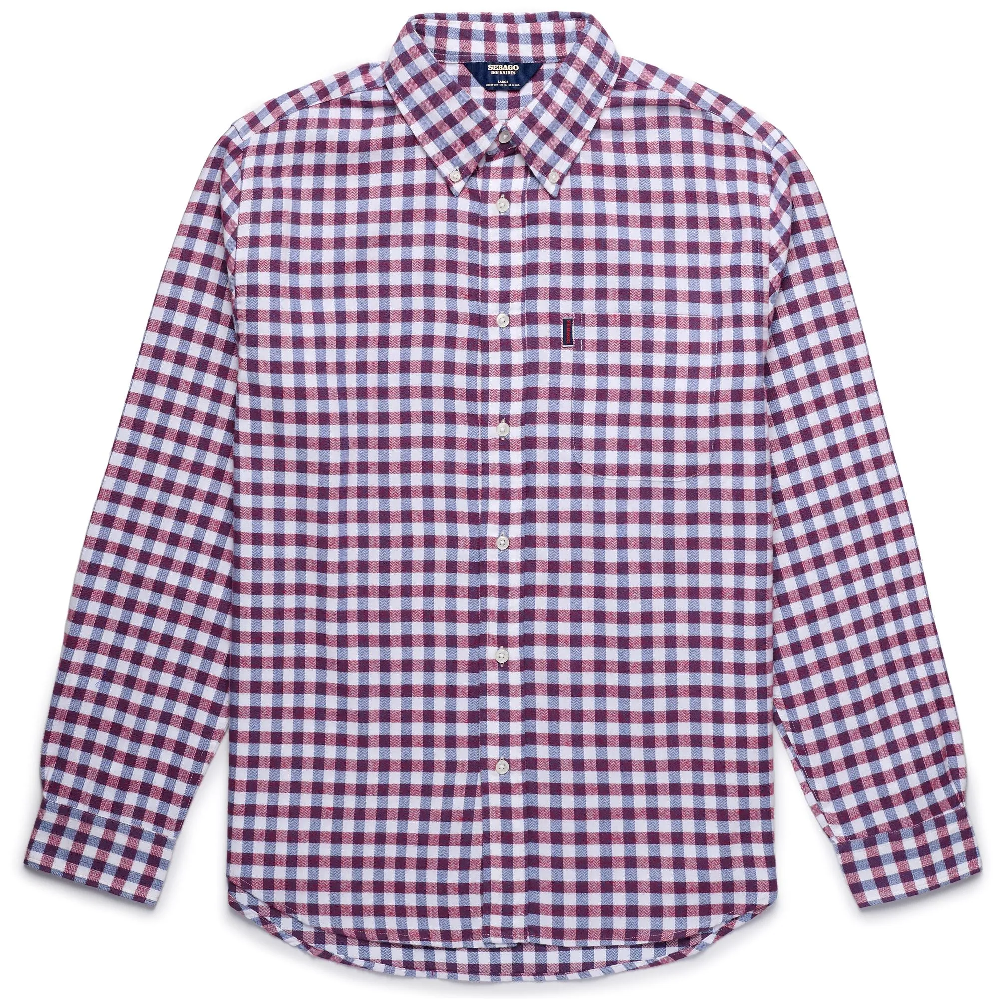 ADDISON - SHIRTS - Button Down - Man - WHITE NATURAL-BLUE-RED sold by Sebago
