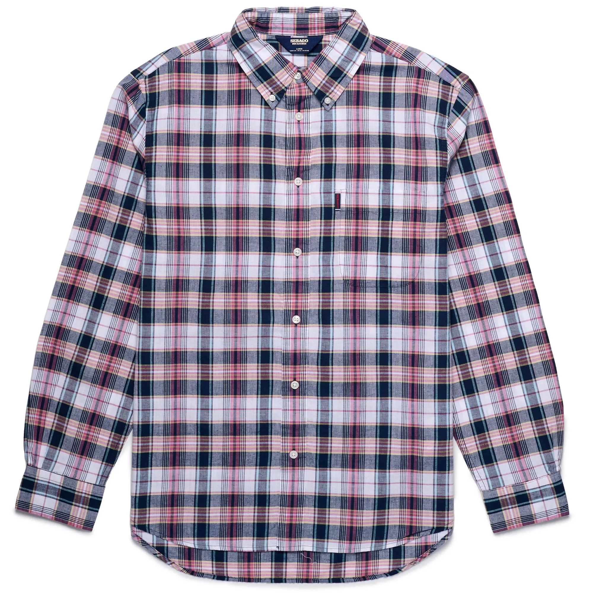 BRIG - SHIRTS - Button Down - Man - BLUE-WHITE-PINK-SKY-YELLOW sold by Sebago