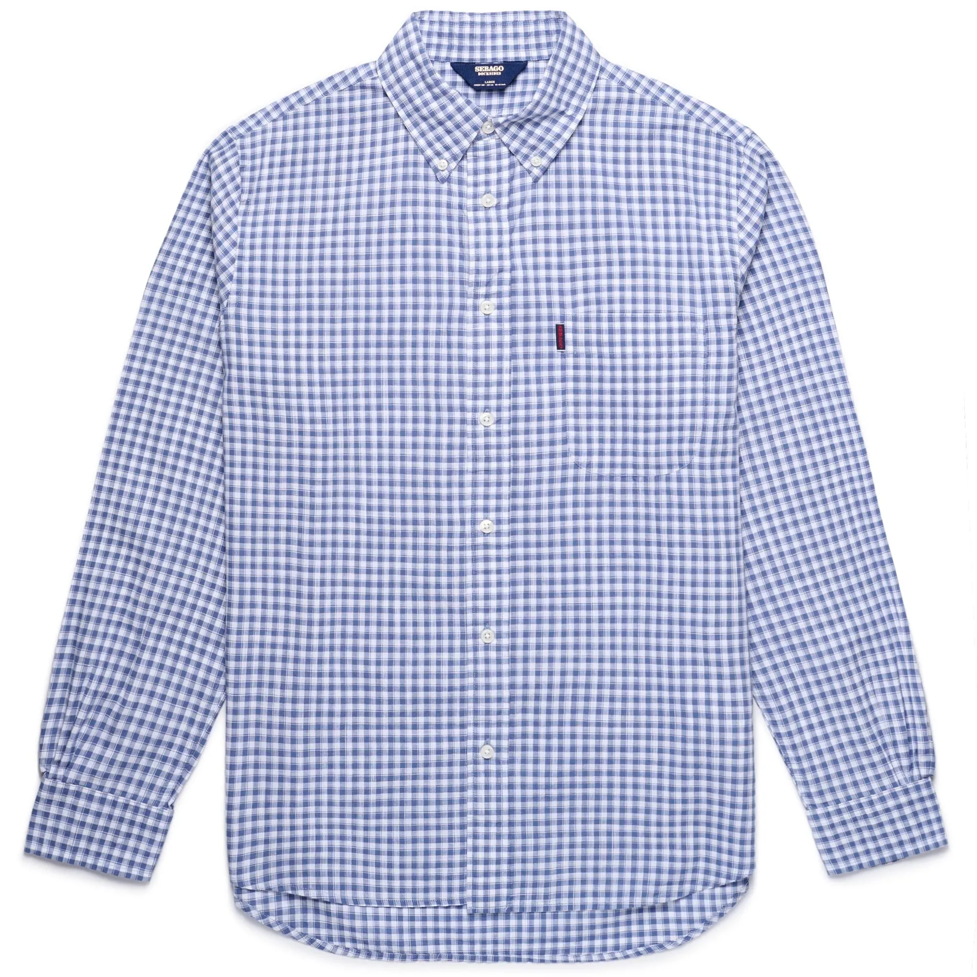 HALFHITCH - SHIRTS - Button Down - Man - WHITE-BLUE NAVY sold by Sebago
