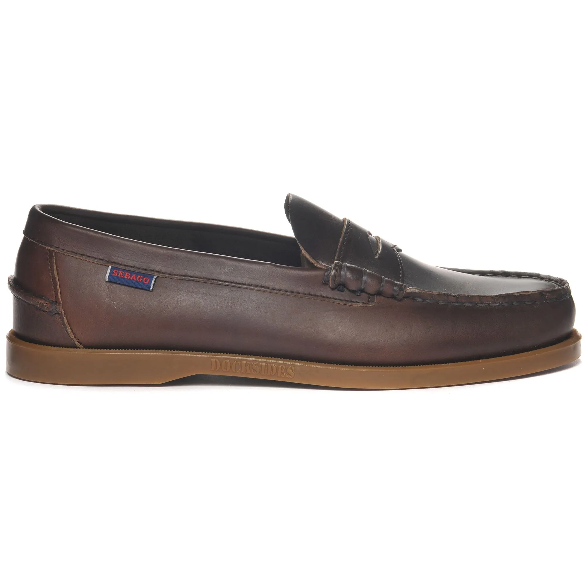 DOLPHIN WAXED - Moc - Moccasin - Man - TOTAL DK BROWN sold by Sebago