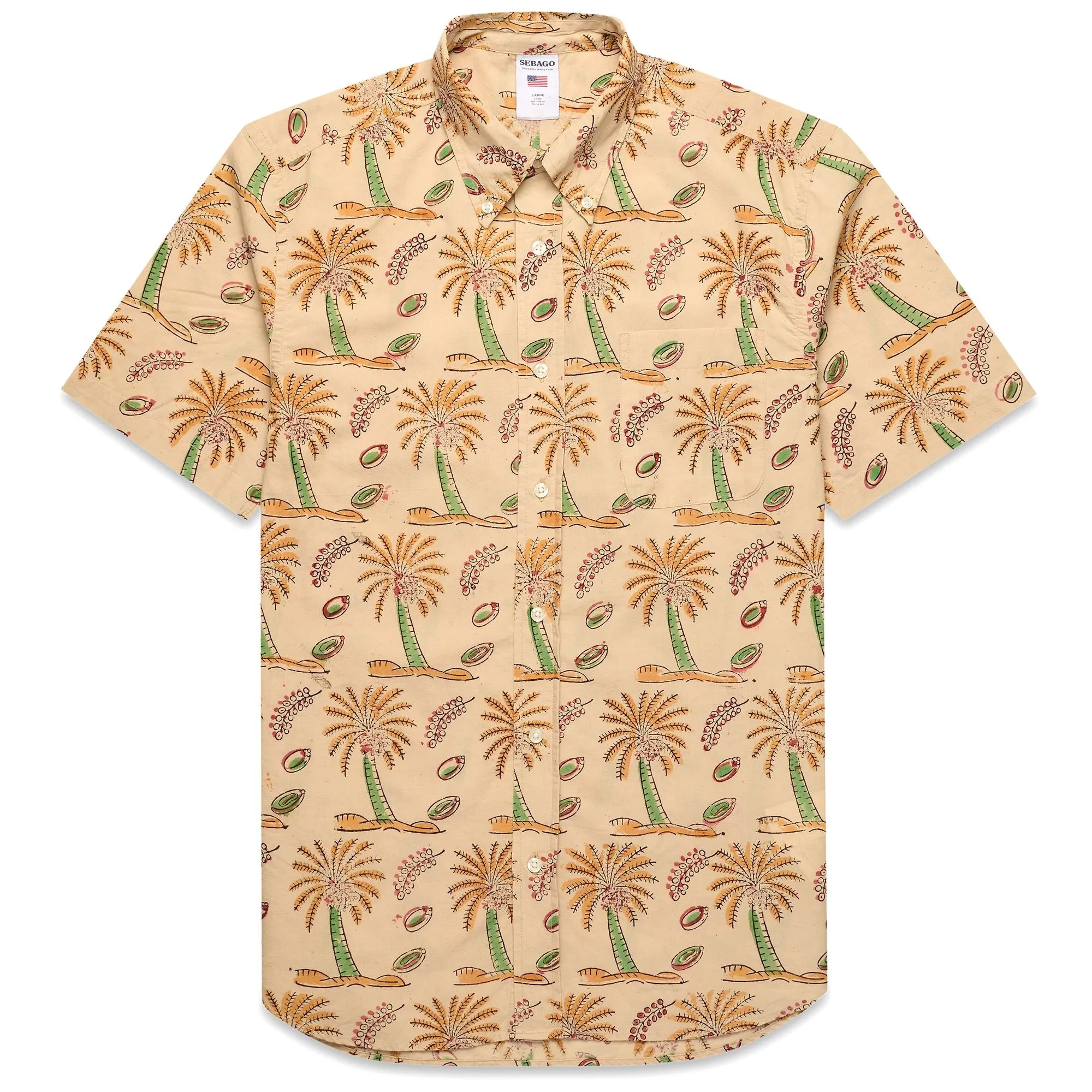 MEDOMAK - SHIRTS - Casual - Unisex - BEIGE PALM TREE FANCY sold by Sebago