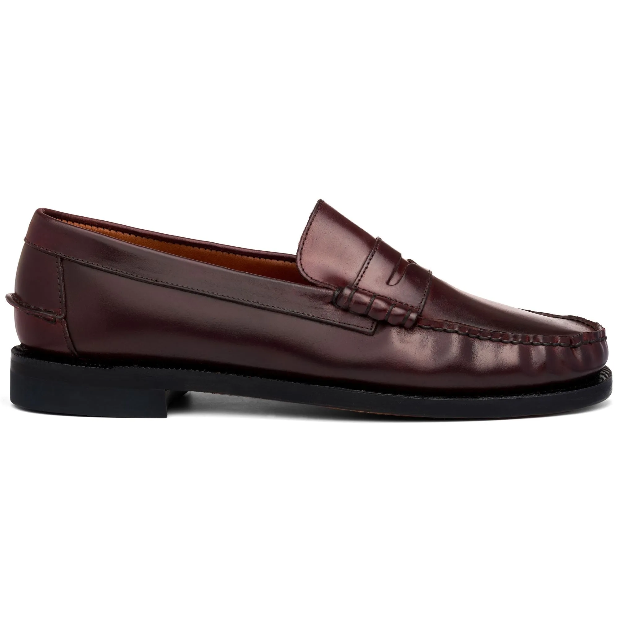 CLASSIC DAN SHELL CORDOVAN - Moc - Moccasin - Man - BROWN BURGUNDY sold by Sebago