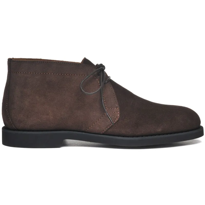 LAWTON SUEDE - Ankle Boots - Laced - Man - DK BROWN sold by Sebago