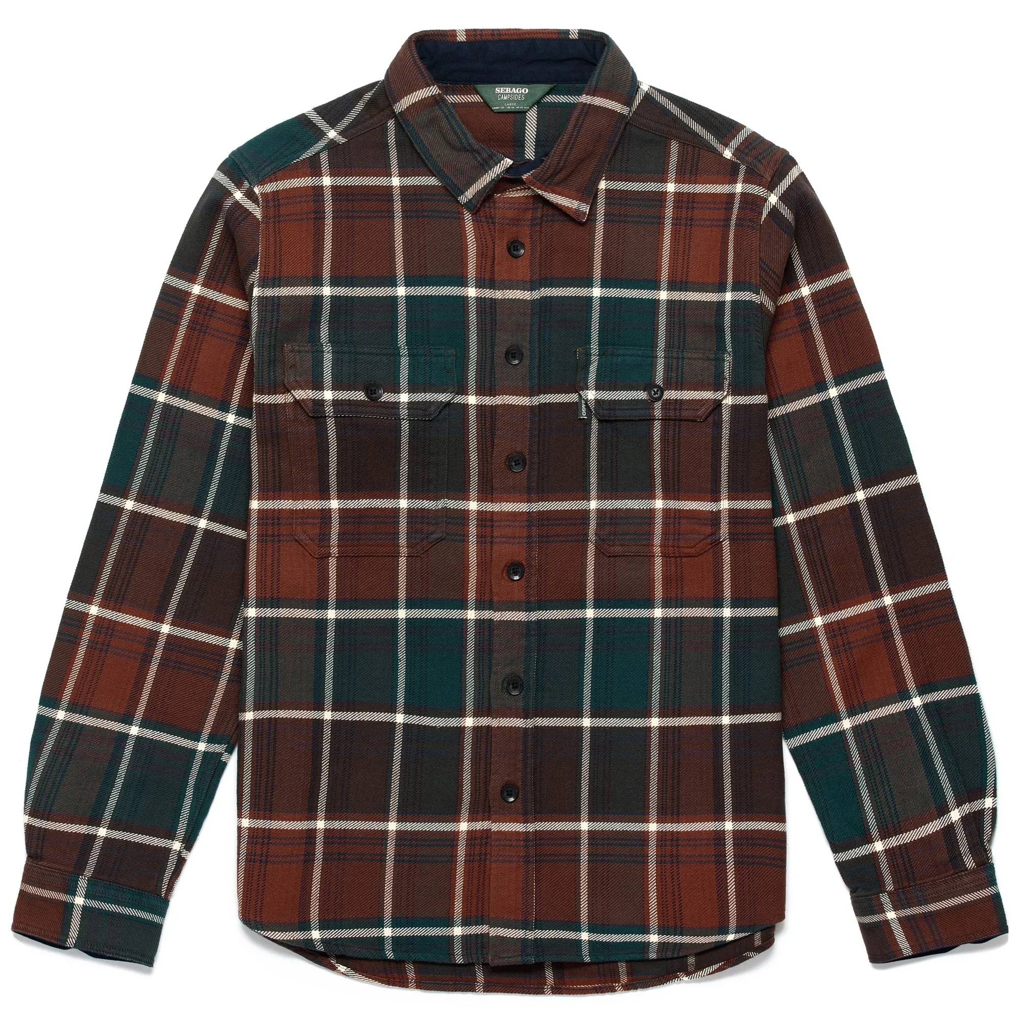 BRIGHTON - OVERSHIRT - OVERSHIRTS - Unisex - GREEN-BROWN-BLUE-OFFWHITE sold by Sebago