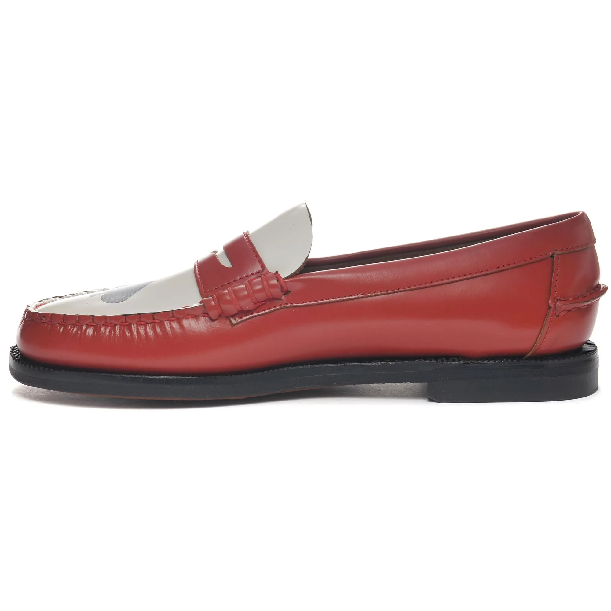 CLASSIC DAN GAMBLING WOMAN - Moc - Moccasin - Woman - DK RED- WHITE-BLACK SPADES CLUBS sold by Sebago product image thumbnail 3