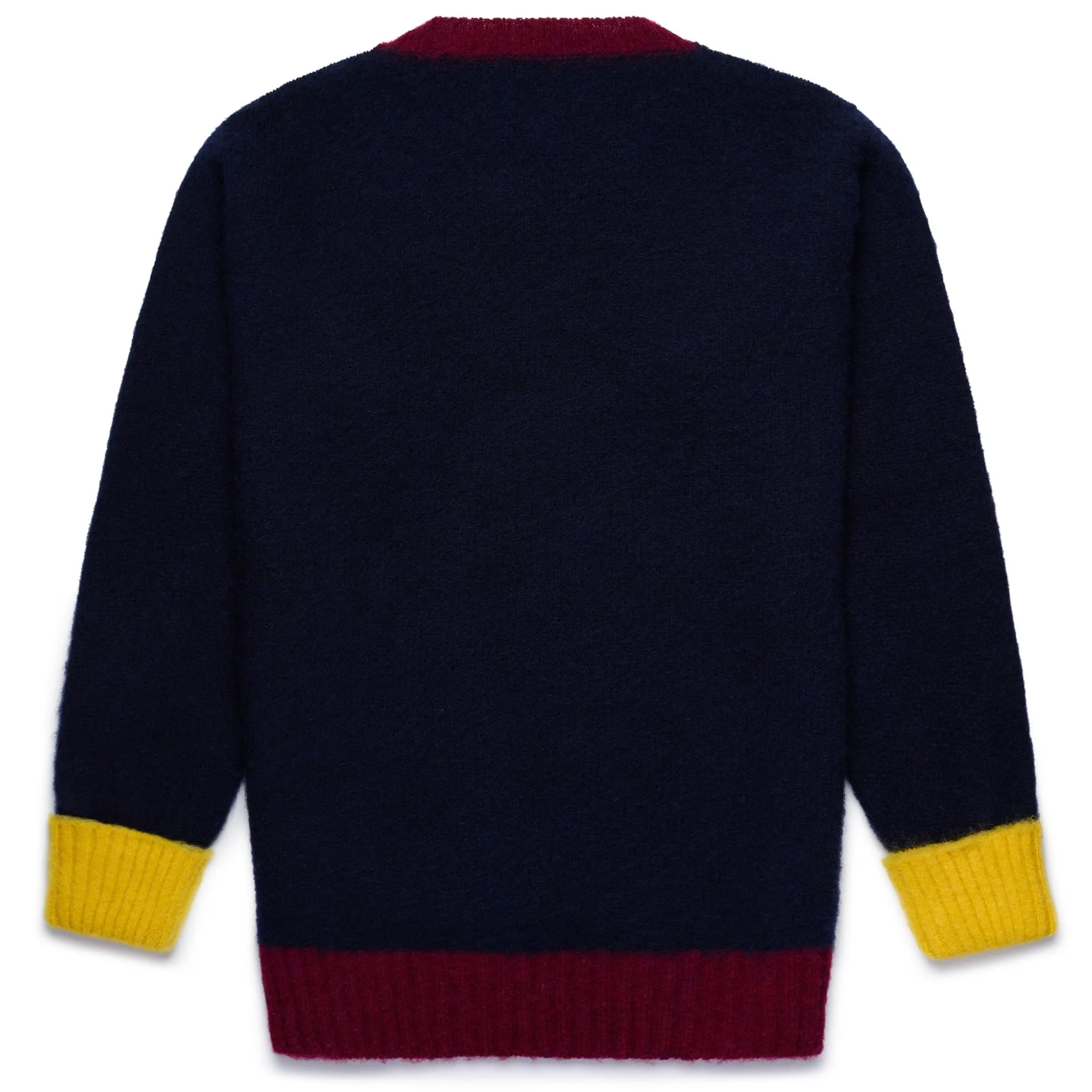 SHAGGYDOG STRIPE SWEATER - KNITWEAR - Jumper - Unisex - BLUE-BORDEAUX-YELLOW sold by Sebago product image thumbnail 2