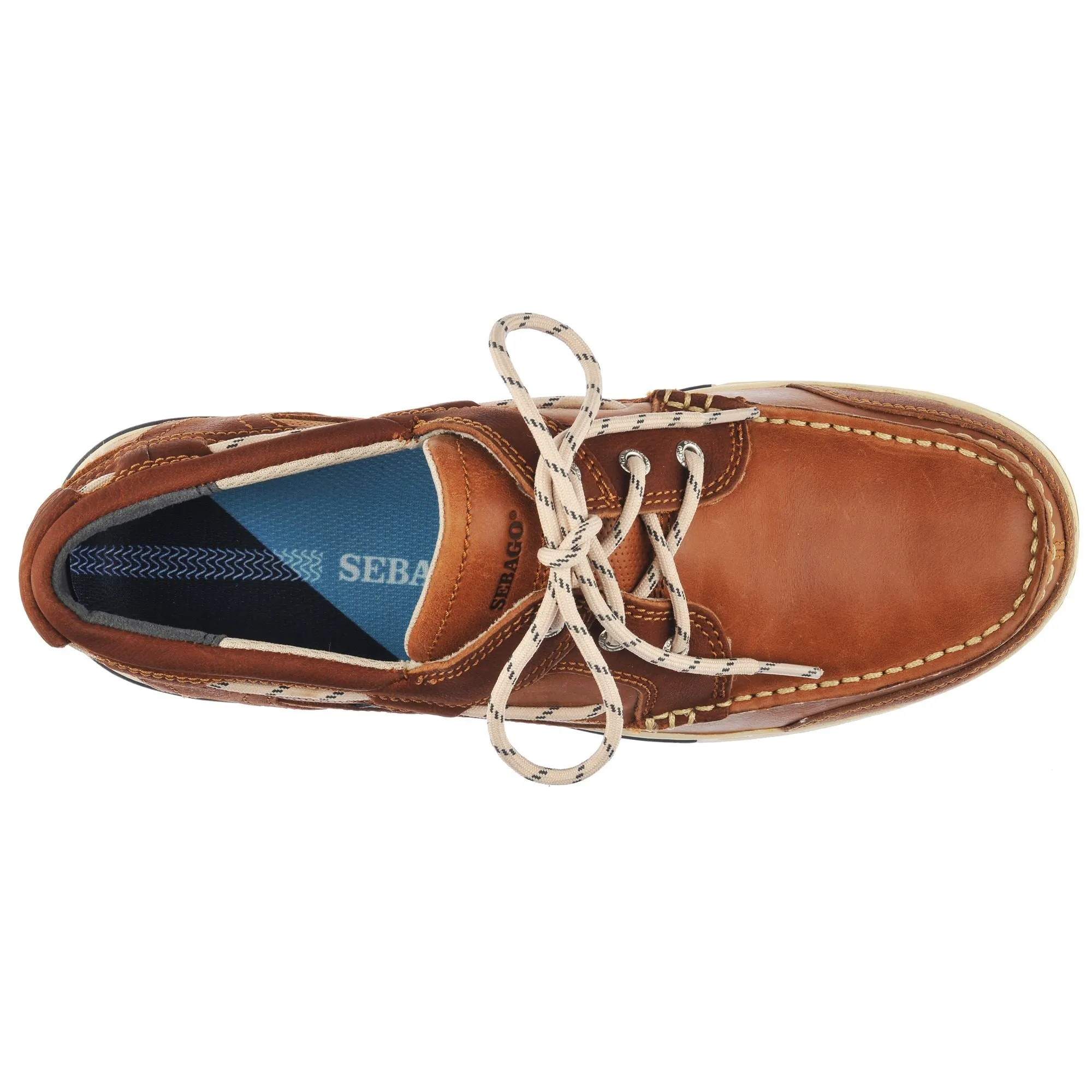 TRITON THREE EYELETS FGL - Docksides - Moccasin - Man - BROWN COGNAC sold by Sebago product image thumbnail 4