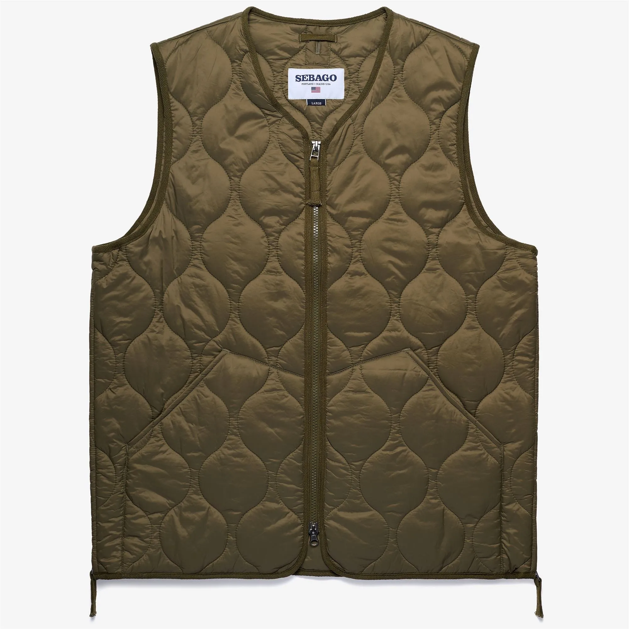 PLYMOUTH - Jackets - Vest - Unisex - GREEN BURNT sold by Sebago