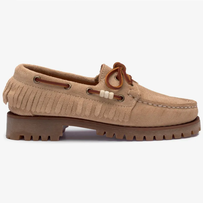RANGER SUEDE FRINGE WOMAN - Moc - Moccasin - Woman - BEIGE CAMEL sold by Sebago