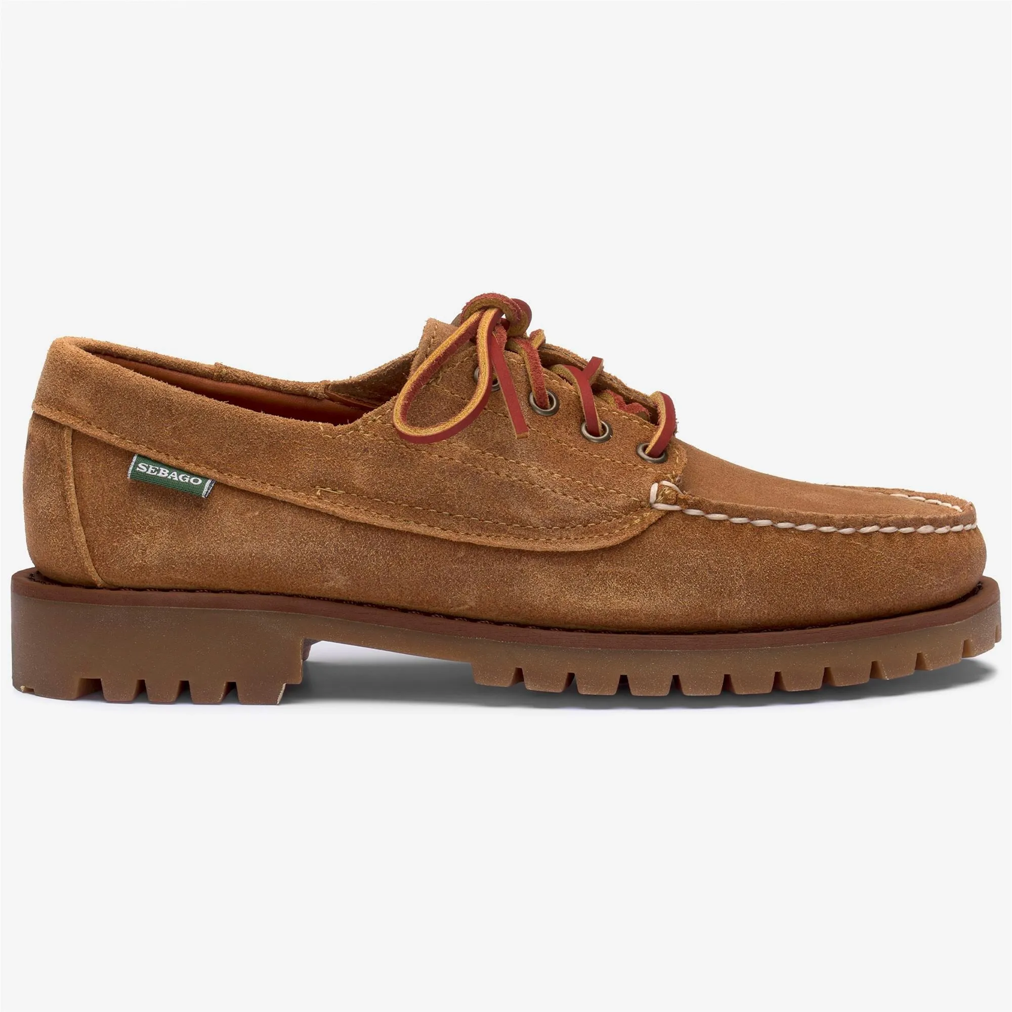 ASKOOK LUG SUEDE WAXED - Docksides - Moccasin - Man - BEIGE CAMEL sold by Sebago