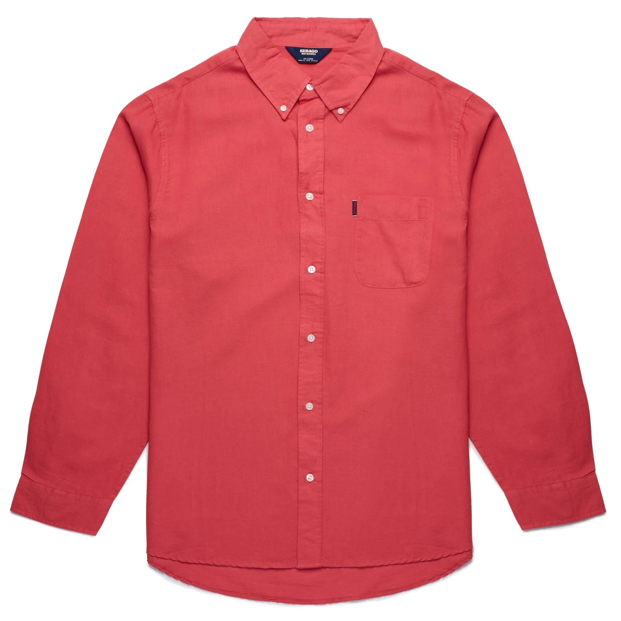 harbor - SHIRTS - Button Down - Man - RED CHRYSANTHEMUM sold by Sebago