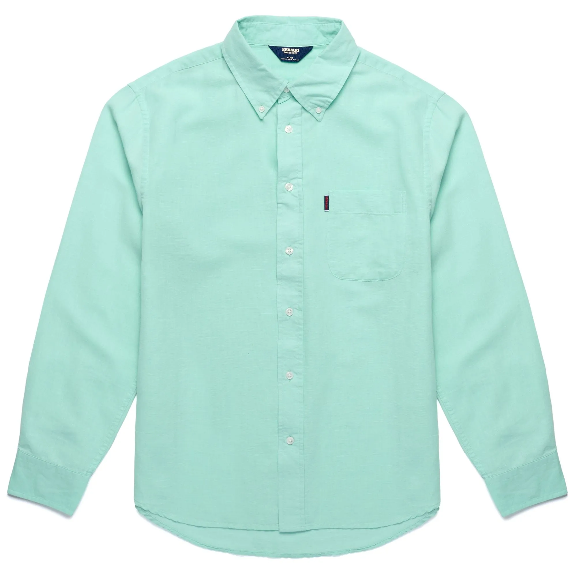 harbor - SHIRTS - Button Down - Man - GREEN LT OCEAN sold by Sebago