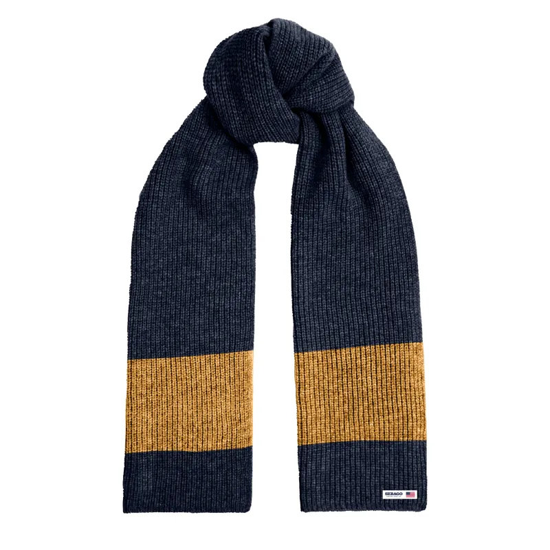 TWOMBLY - Scarves - SCARF - Unisex - BLUE DK-YELLOW sold by Sebago