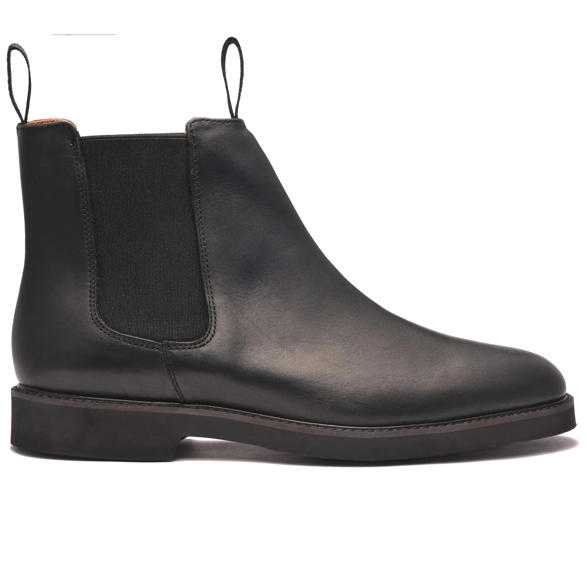 Chelsea Leather Po - Ankle Boots - Beatle - Man - BLACK sold by Sebago