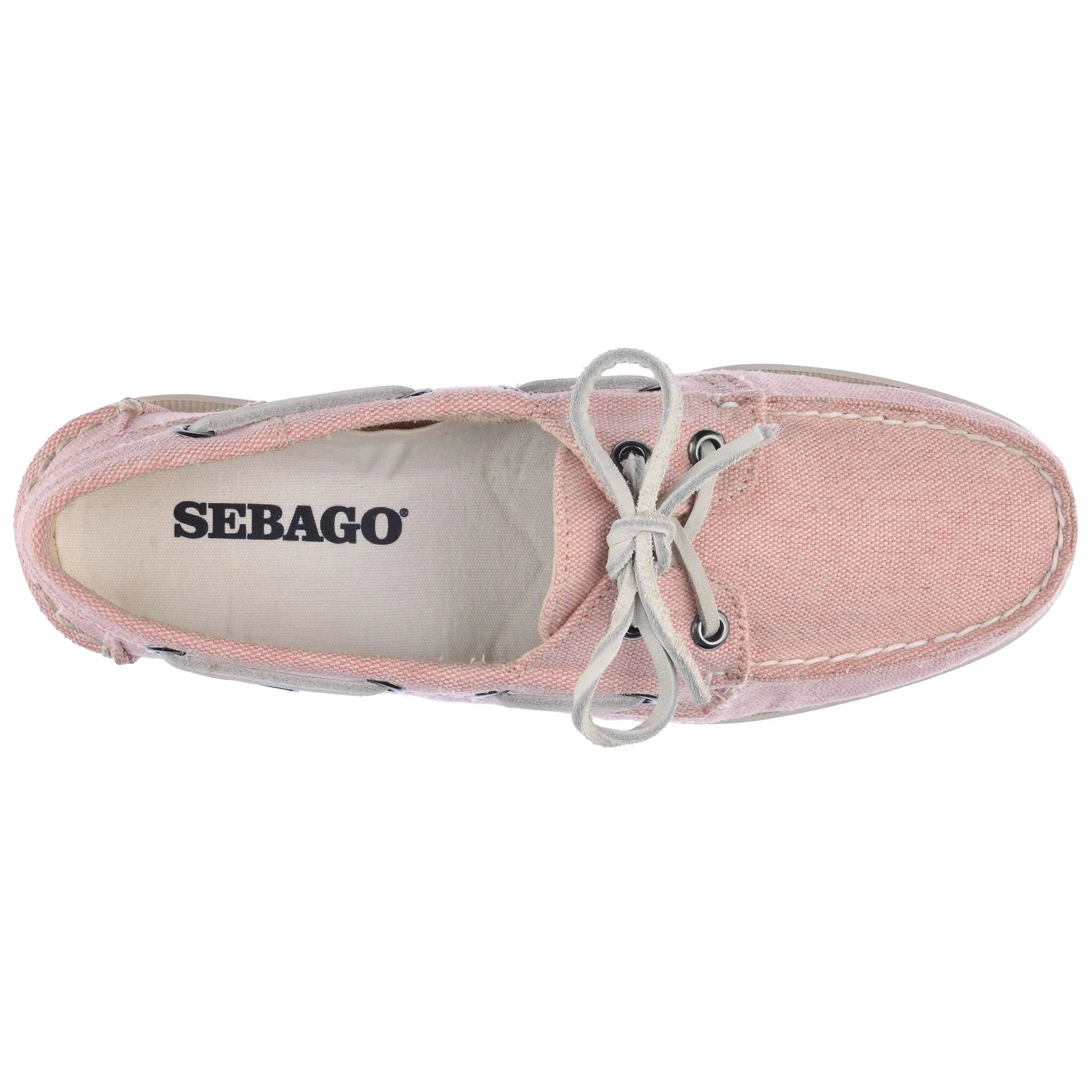 PORTLAND PANAMA CANVAS WOMAN - Docksides - Mocassin - Woman - PINK-WHITE sold by Sebago product image thumbnail 4