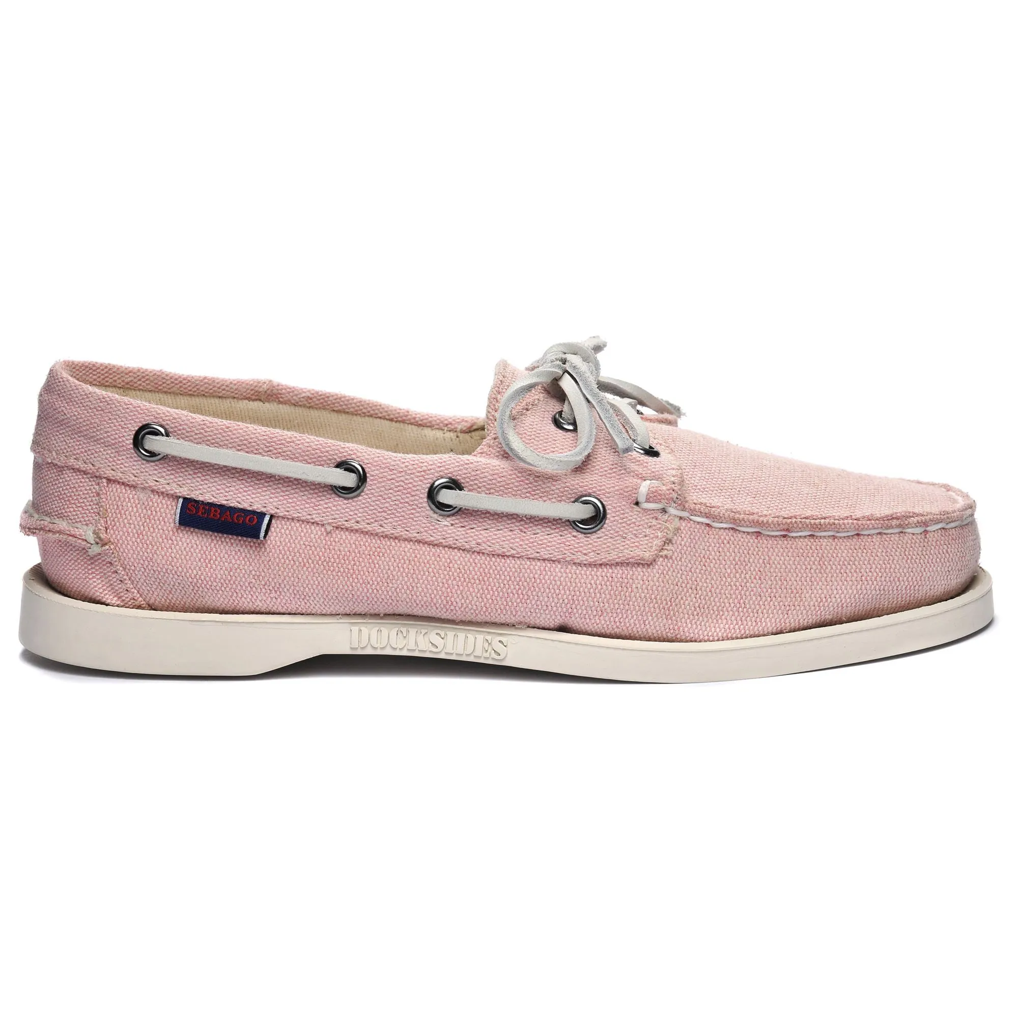 PORTLAND PANAMA CANVAS WOMAN - Docksides - Mocassin - Woman - PINK-WHITE sold by Sebago