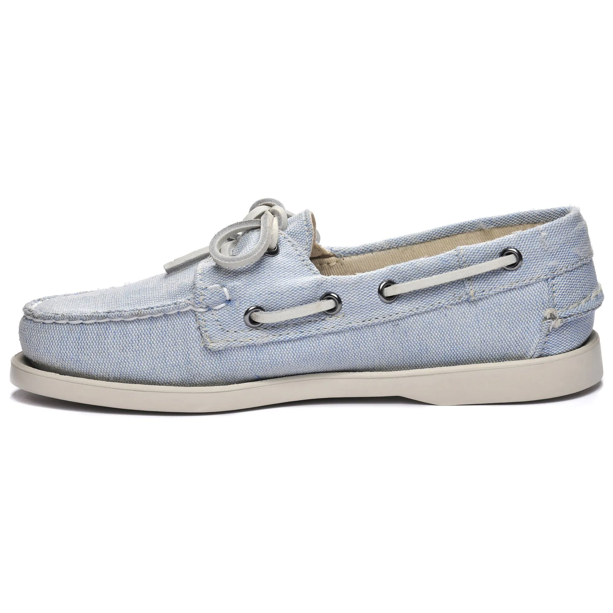 PORTLAND PANAMA CANVAS WOMAN - Docksides - Mocassin - Woman - LT BLUE-WHITE sold by Sebago product image thumbnail 3