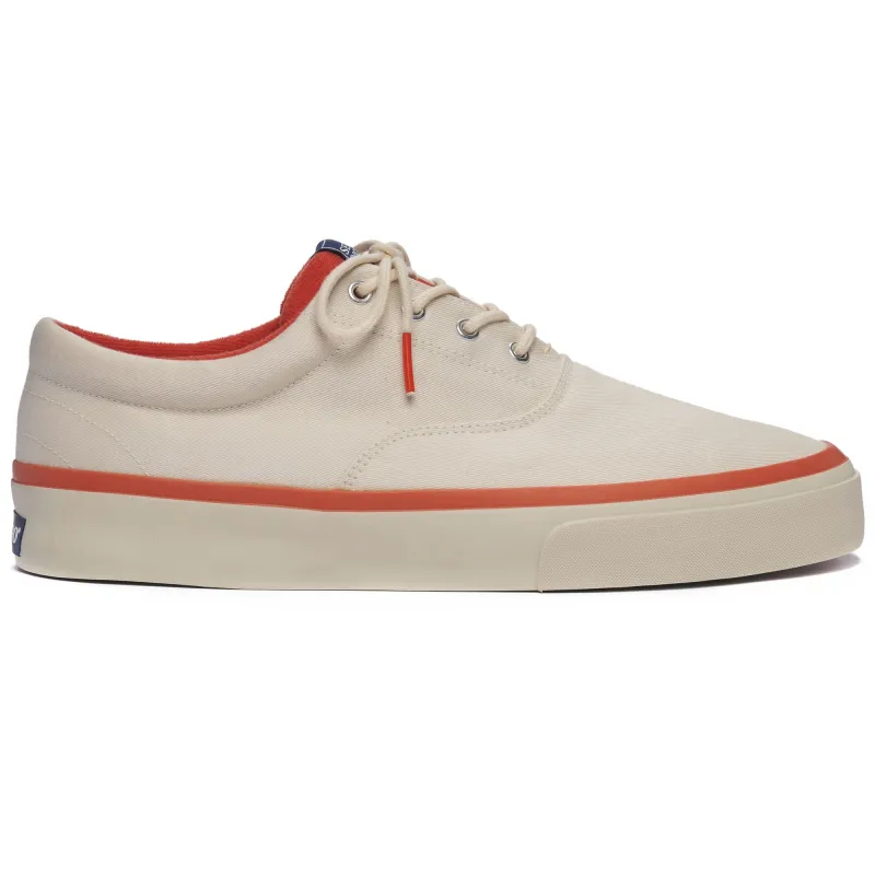 John Surf - Sneakers - Low Cut - Man - ECRU-ORANGE sold by Sebago