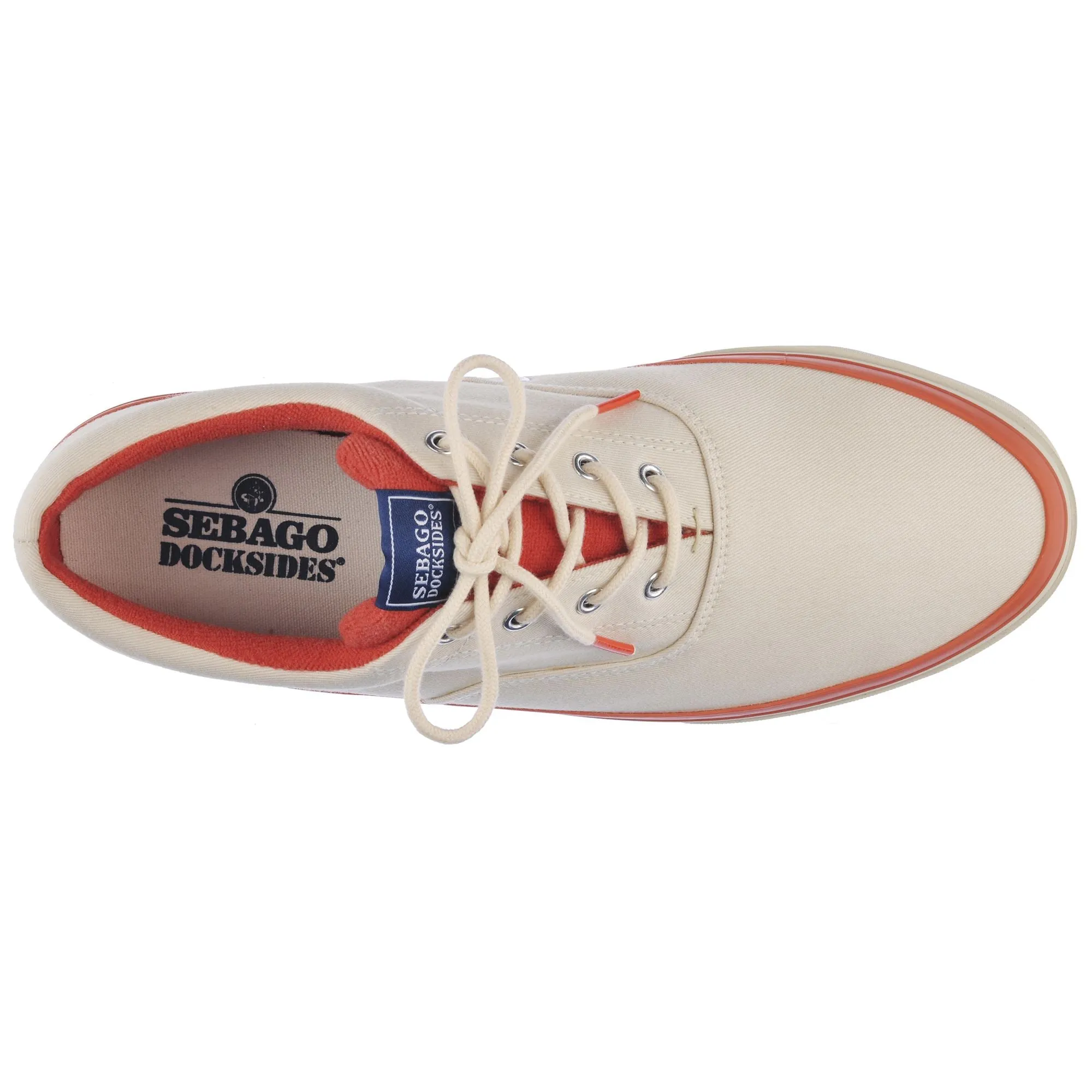 John Surf - Sneakers - Low Cut - Man - ECRU-ORANGE sold by Sebago product image thumbnail 4