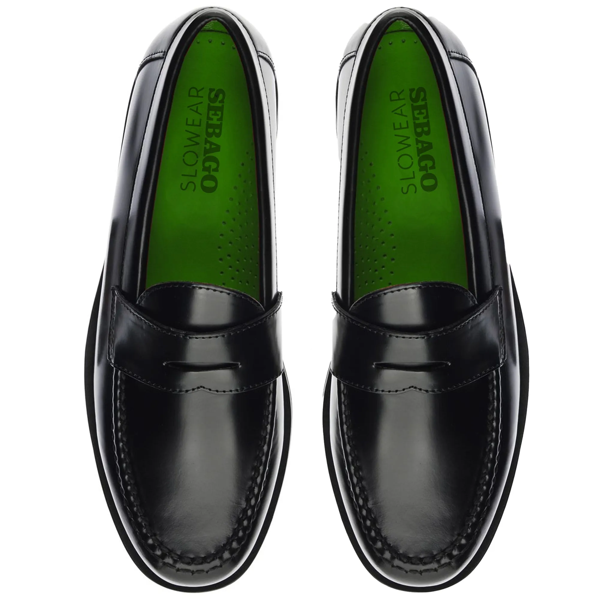 RYAN BRUSHED PO SLOWEAR - Moc - Moccasin - Man - BLACK-GREEN sold by Sebago