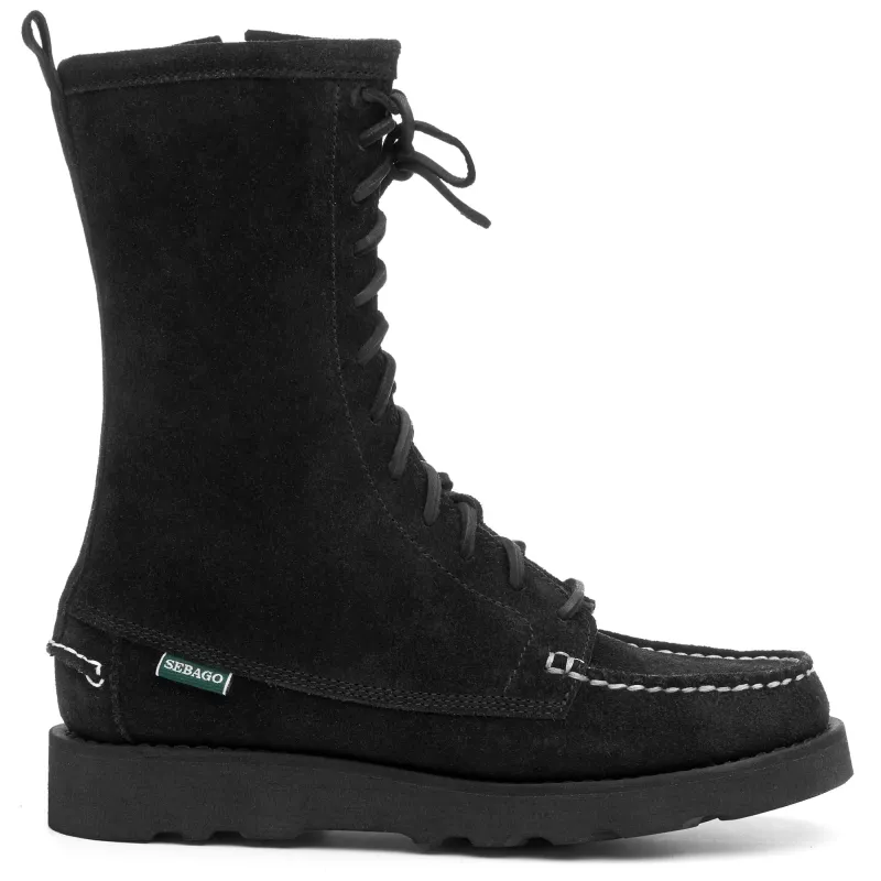 MOOSE HIGH WOMAN - Moc - Mid Cut - Woman - TOTAL BLACK sold by Sebago