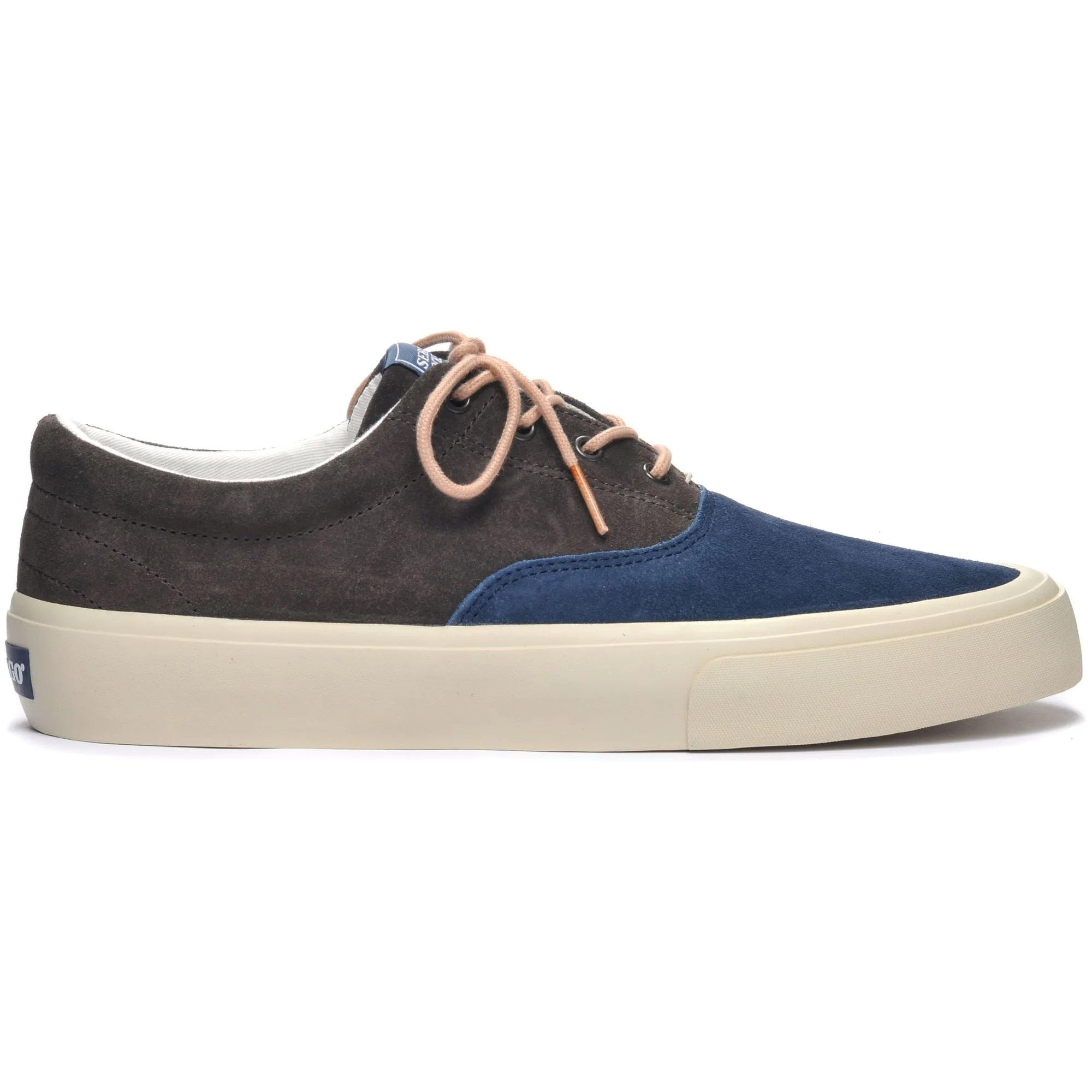 JOHN SUEDE BICOLOR - Sneakers - Low Cut - Man - BLUENAVY-DKGREY sold by Sebago