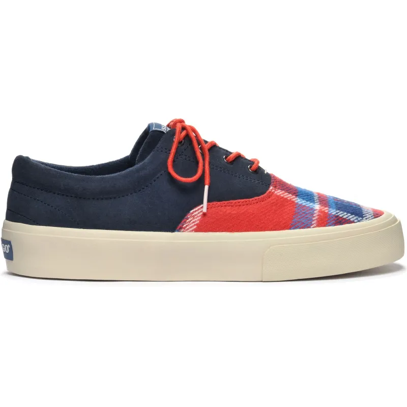 JOHN SWAN - Sneakers - Low Cut - Man - BLUE NAVY-RED BLUE sold by Sebago