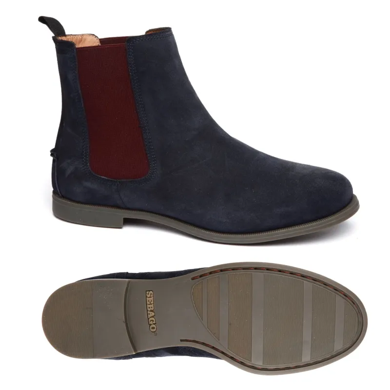 Chelsea Plaza Ii Suede W - Ankle Boots - Beatle - Woman - BLUE NAVY sold by Sebago
