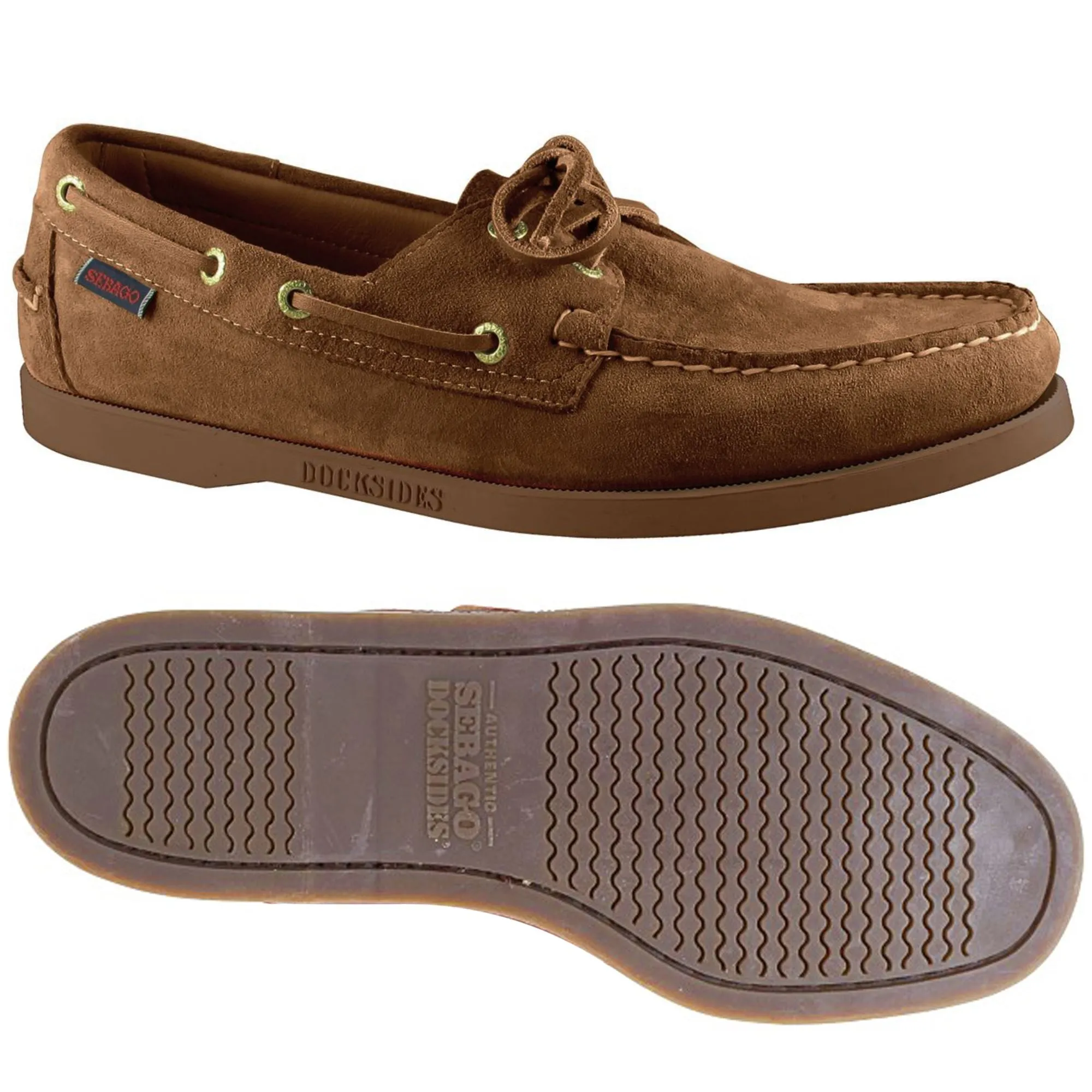 PORTLAND SUEDE - Docksides - Mocassin - Man - BROWN COGNAC-GUM sold by Sebago