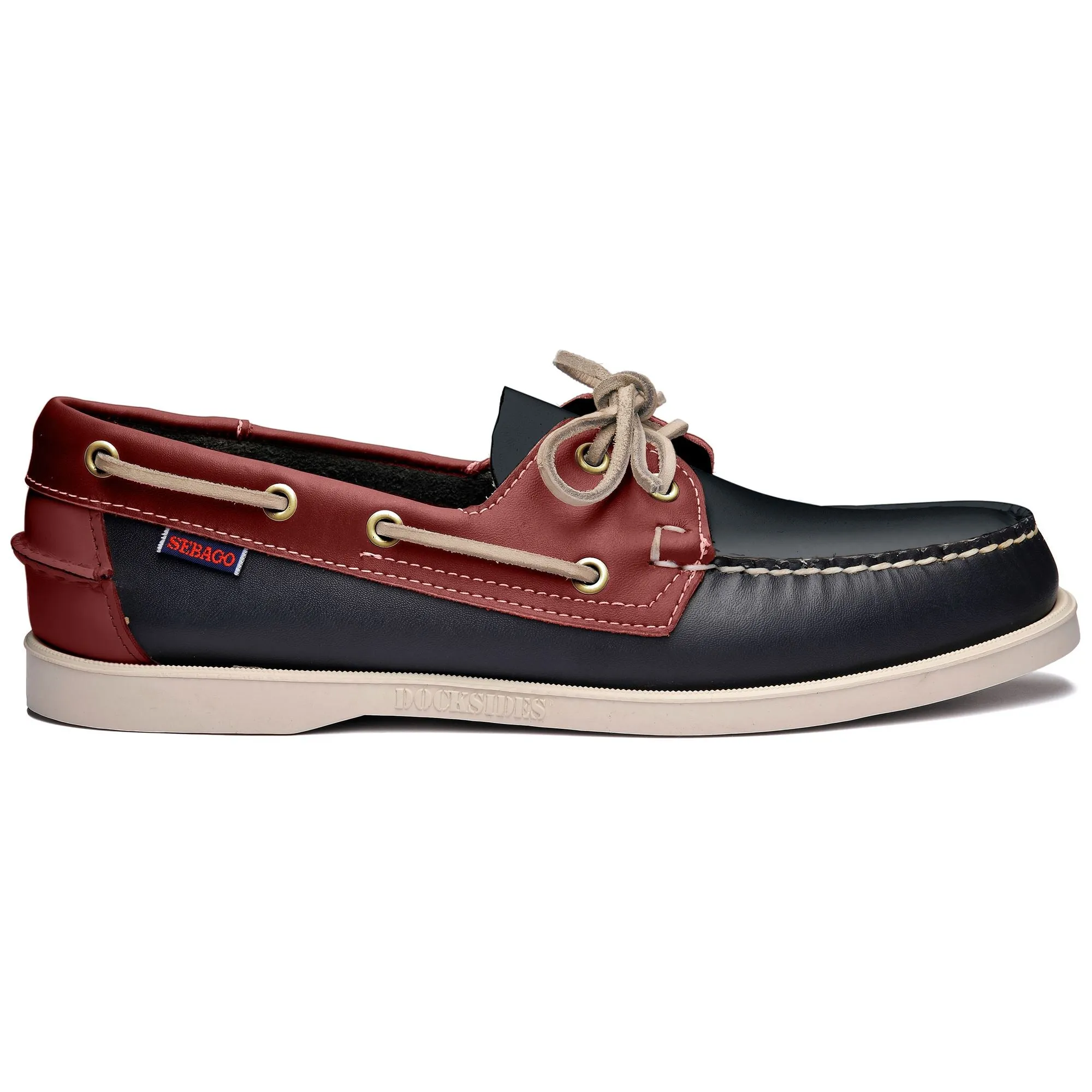 PORTLAND SPINNAKER - Docksides - Mocassin - Man - BLUE NAVY-DK RED sold by Sebago