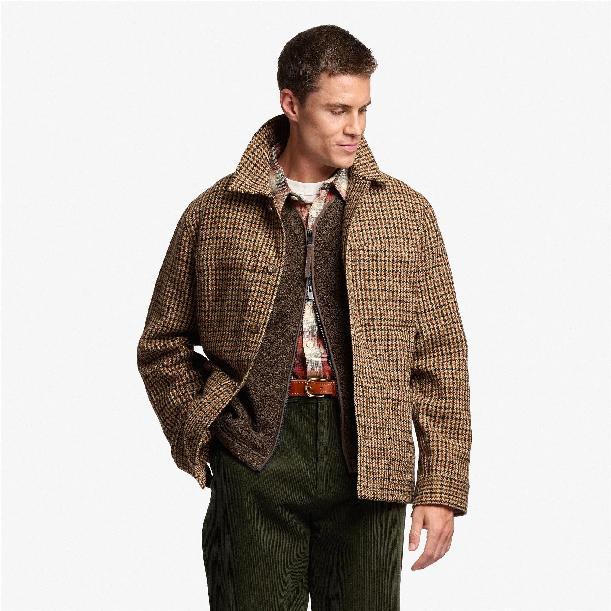 DORR PIED DE POULE - Jacket - Jackets - Man, woman - Beige-brown-dk navy sold by Sebago product image thumbnail 4