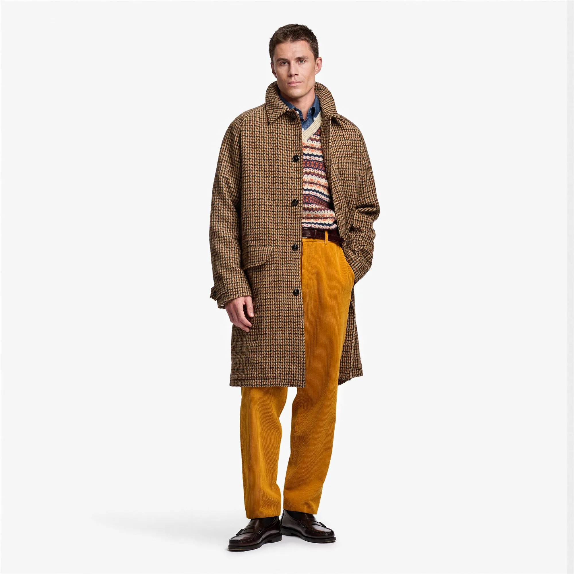BEAM PIED DE POULE - Jackets - Coat - Unisex - BEIGE-BROWN-DK NAVY sold by Sebago product image thumbnail 3