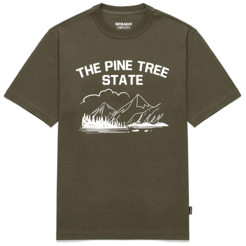 THEPINESTATE - T-ShirtsTop - T-Shirt - Man - GREEN MILITARY sold by Sebago