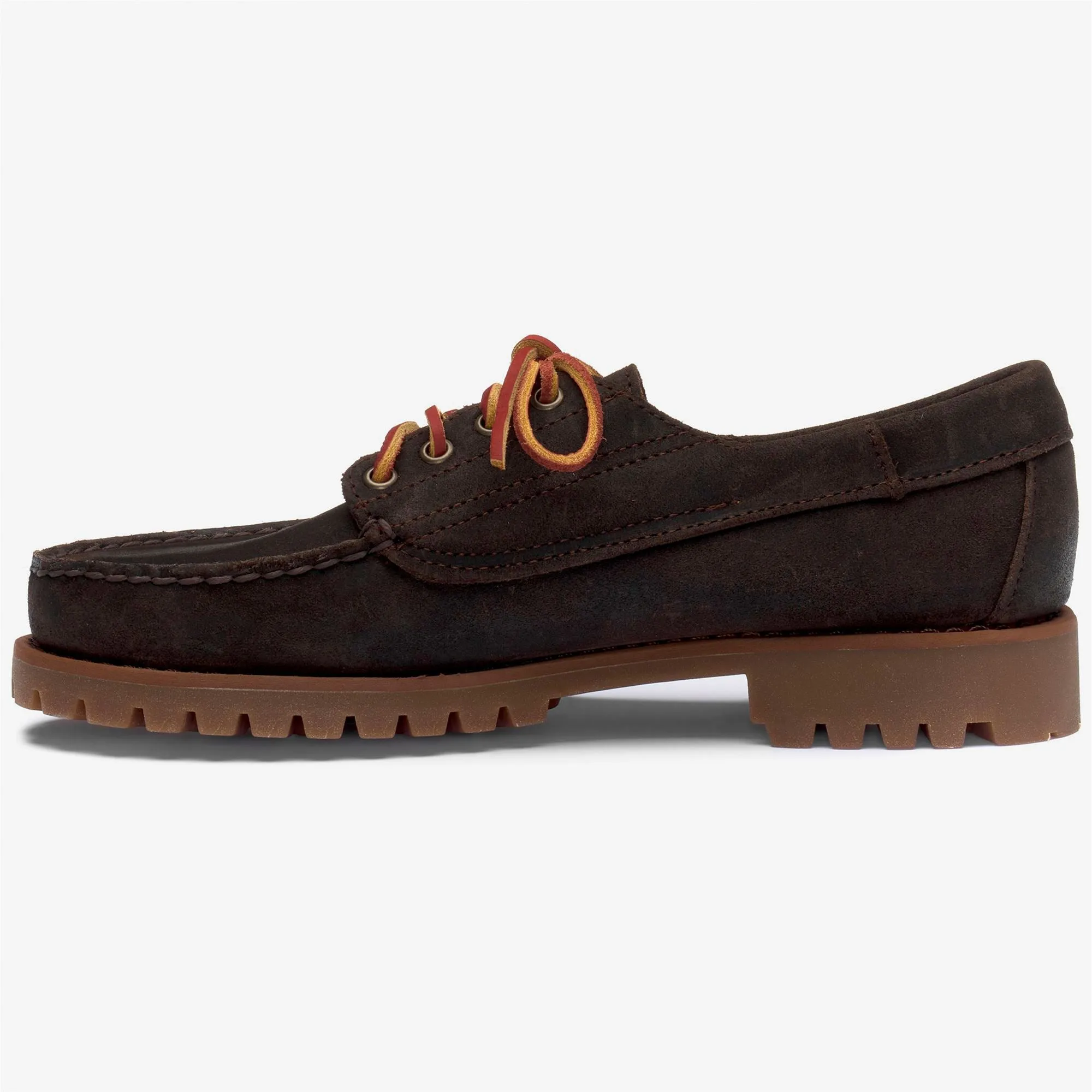 ASKOOK LUG SUEDE WAXED - Docksides - Moccasin - Man - DK BROWN sold by Sebago product image thumbnail 3