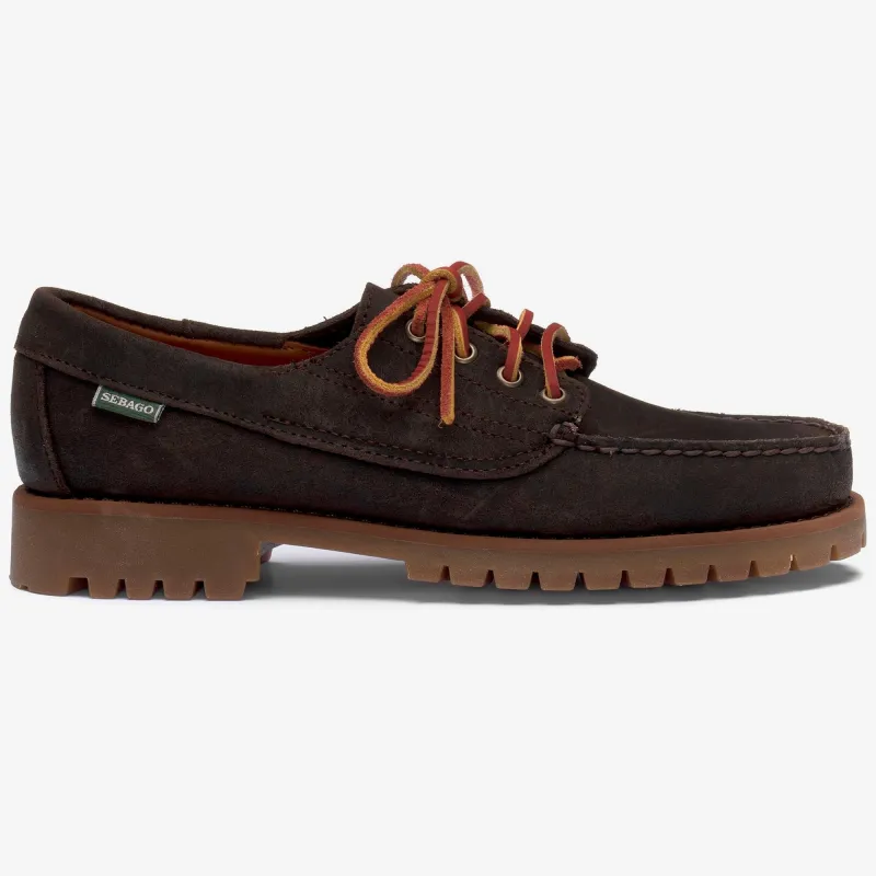 ASKOOK LUG SUEDE WAXED - Docksides - Moccasin - Man - DK BROWN made by Sebago