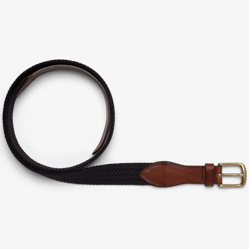 GLEN - Small Accessories - Belt - Man - BLUE MARINE-BROWN LEATHER made by Sebago