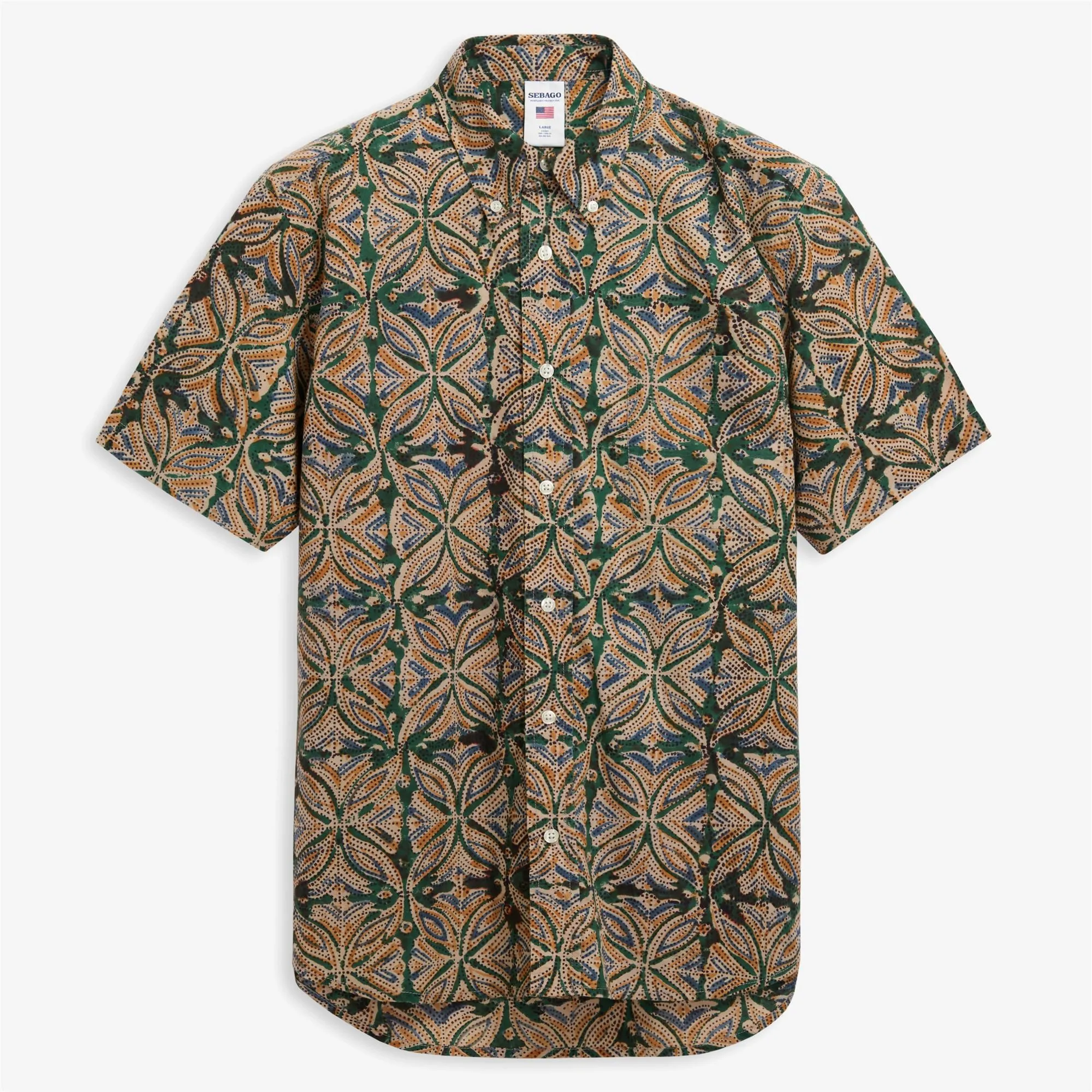 LITTLERIVER - Shirts - Button Down - Unisex - Fancy Green-Blue sold by Sebago
