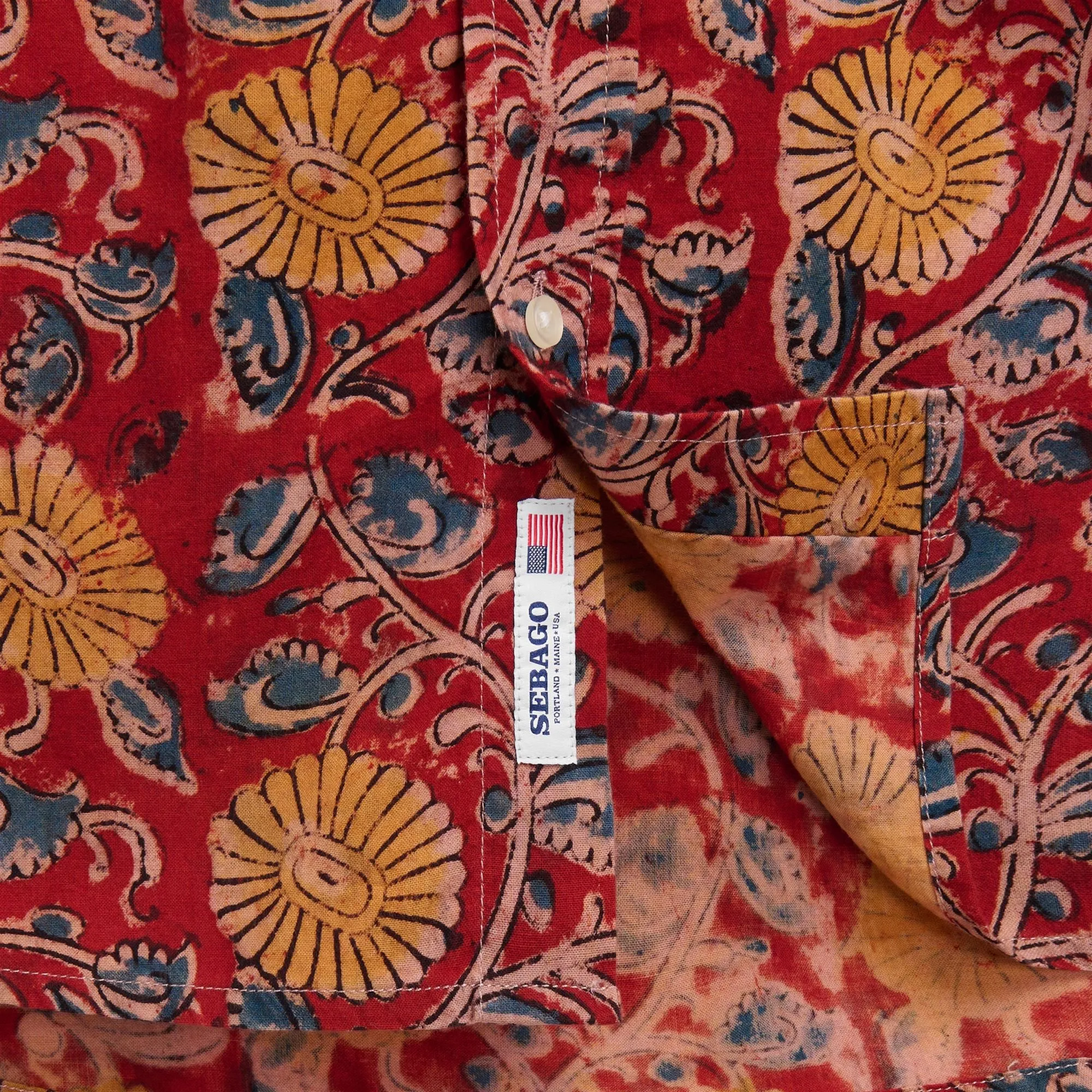 MUDDYRIVER - SHIRTS - Casual - Unisex - FANCY RED-YELLOW-BLUE sold by Sebago product image thumbnail 3