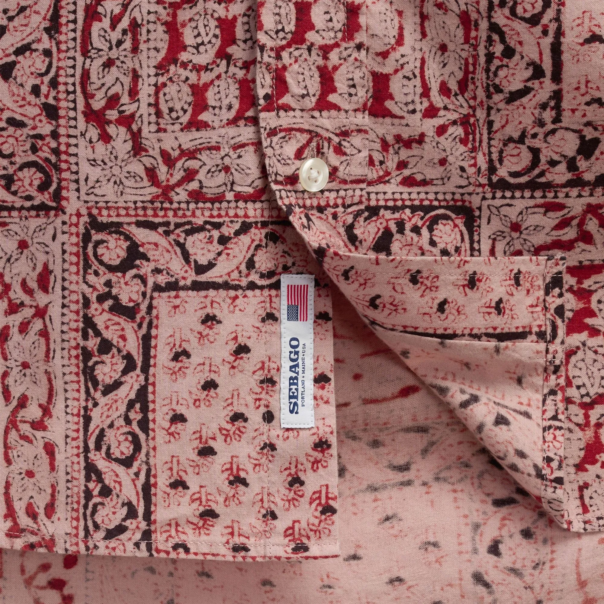 CROSSRIVER - SHIRTS - Casual - Unisex - FANCY ROSE BEIGE-RED-BLUE sold by Sebago product image thumbnail 3