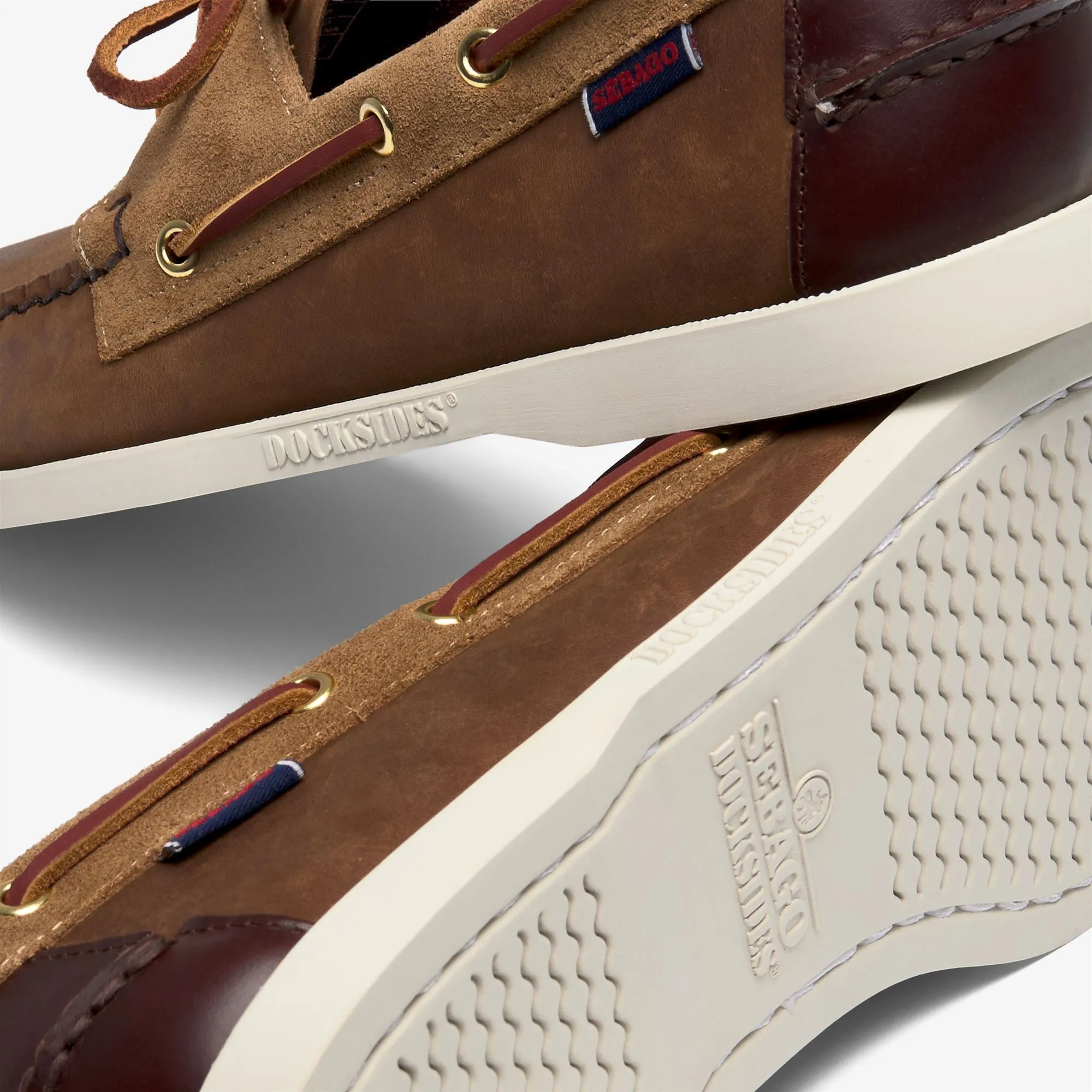 DOCKSIDES PORTLAND MIXED - Docksides - Mocassin - Man - BROWN-BROWN TAN sold by Sebago product image thumbnail 5