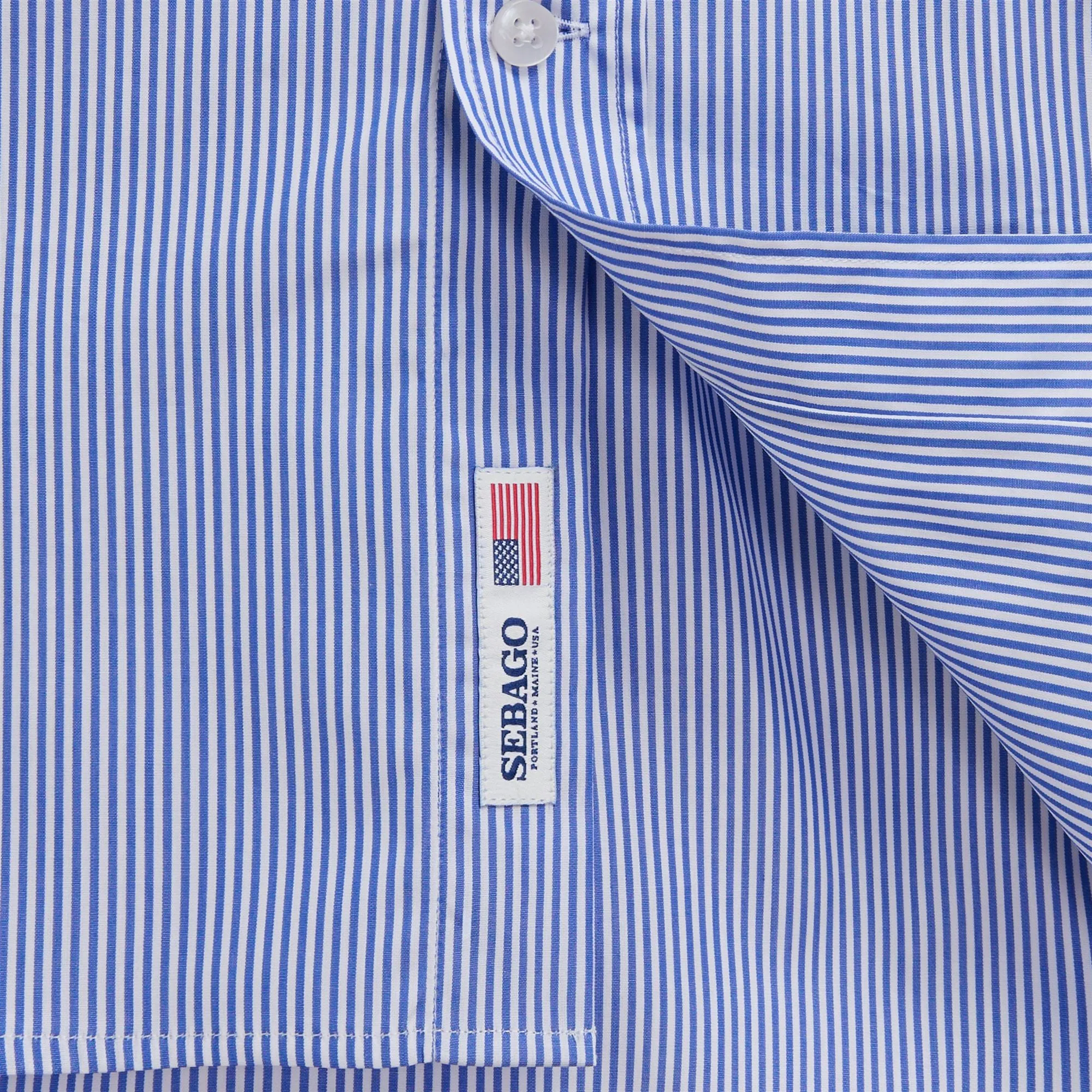 SHEEPSCOT - SHIRTS - CLASSIC - Unisex - ROYAL BLUE-WHITE sold by Sebago product image thumbnail 3